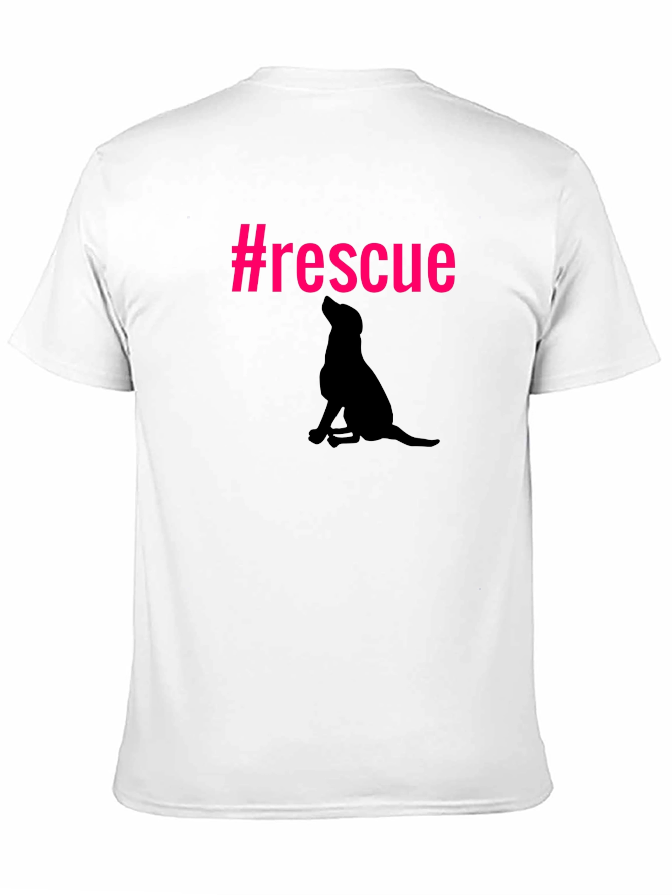 Rescue Dog Silhouette Graphic Tee - Unisex