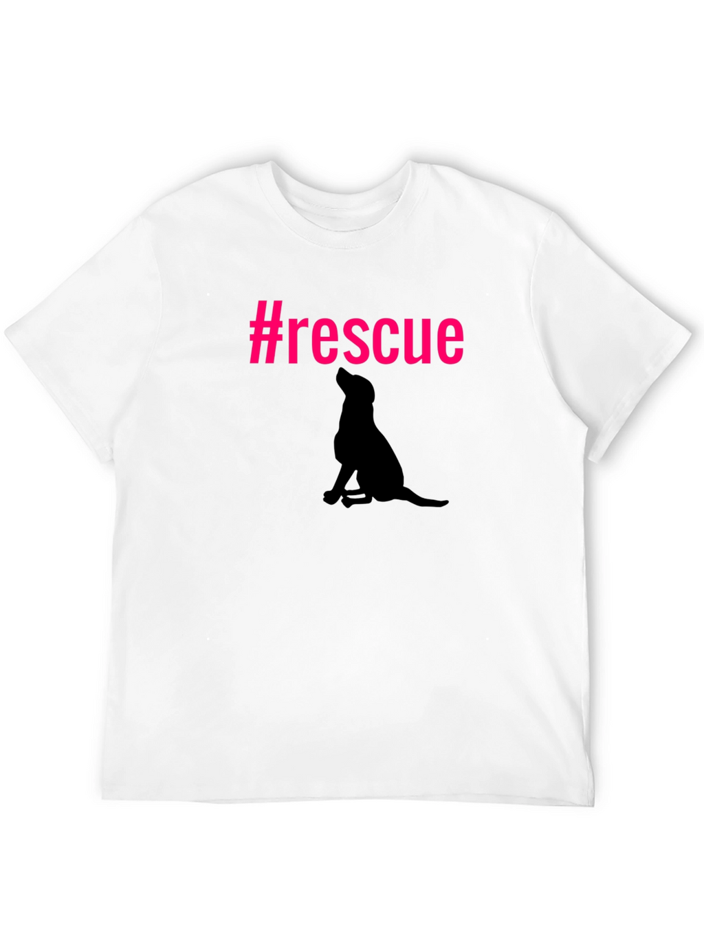 Rescue Dog Silhouette Graphic Tee - Unisex