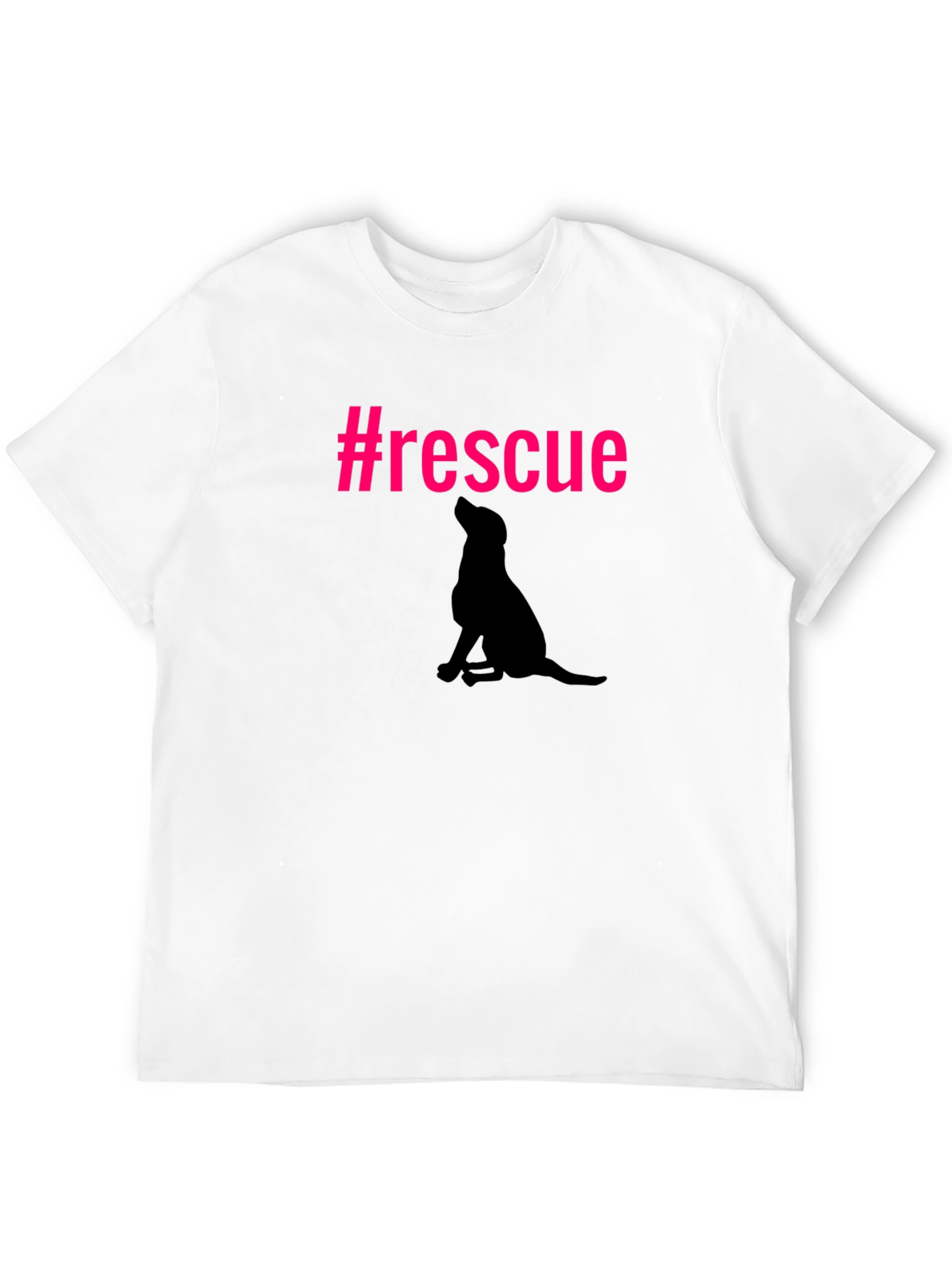 Rescue Dog Silhouette Graphic Tee - Unisex