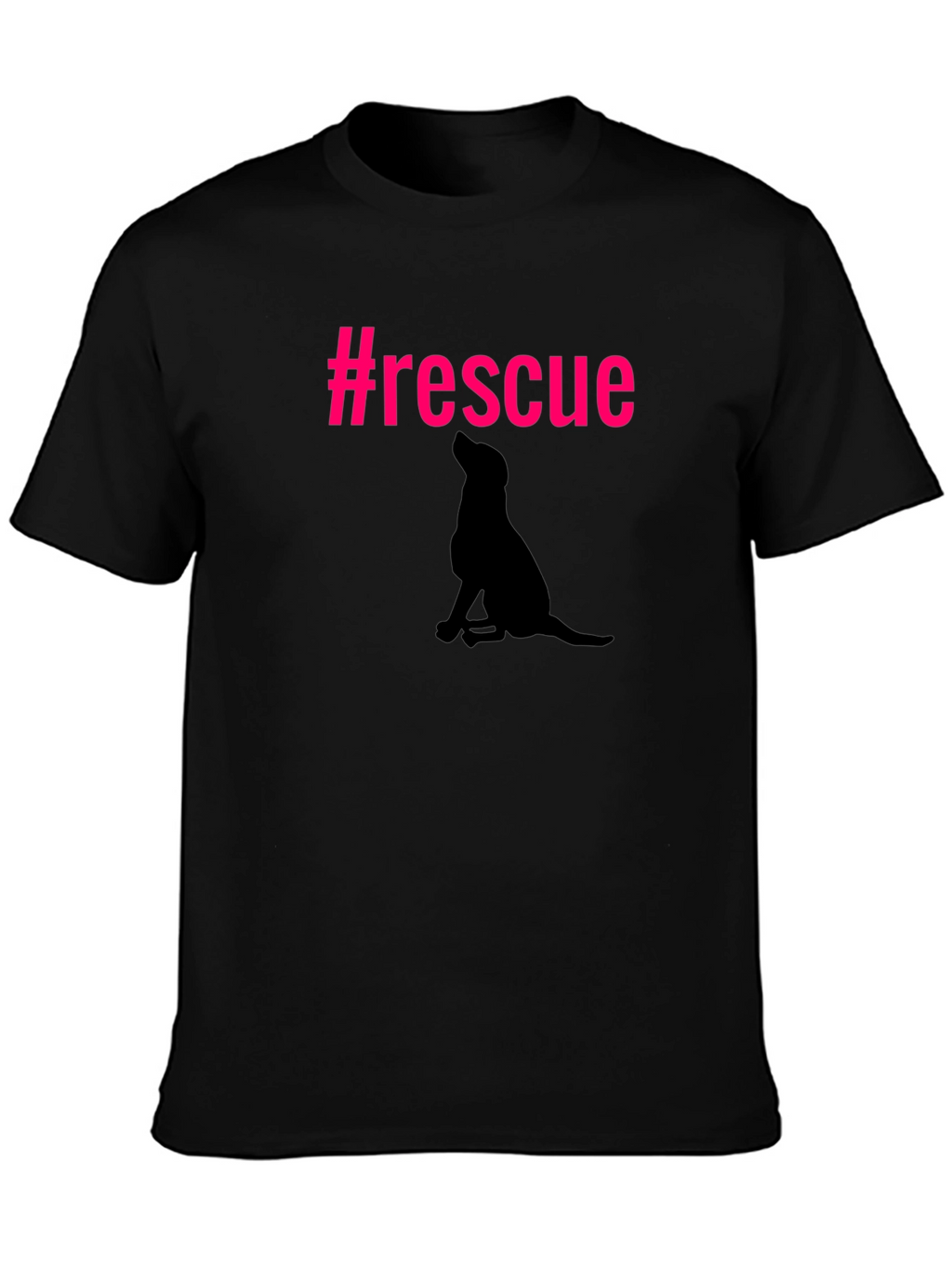 Rescue Dog Silhouette Graphic Tee - Unisex