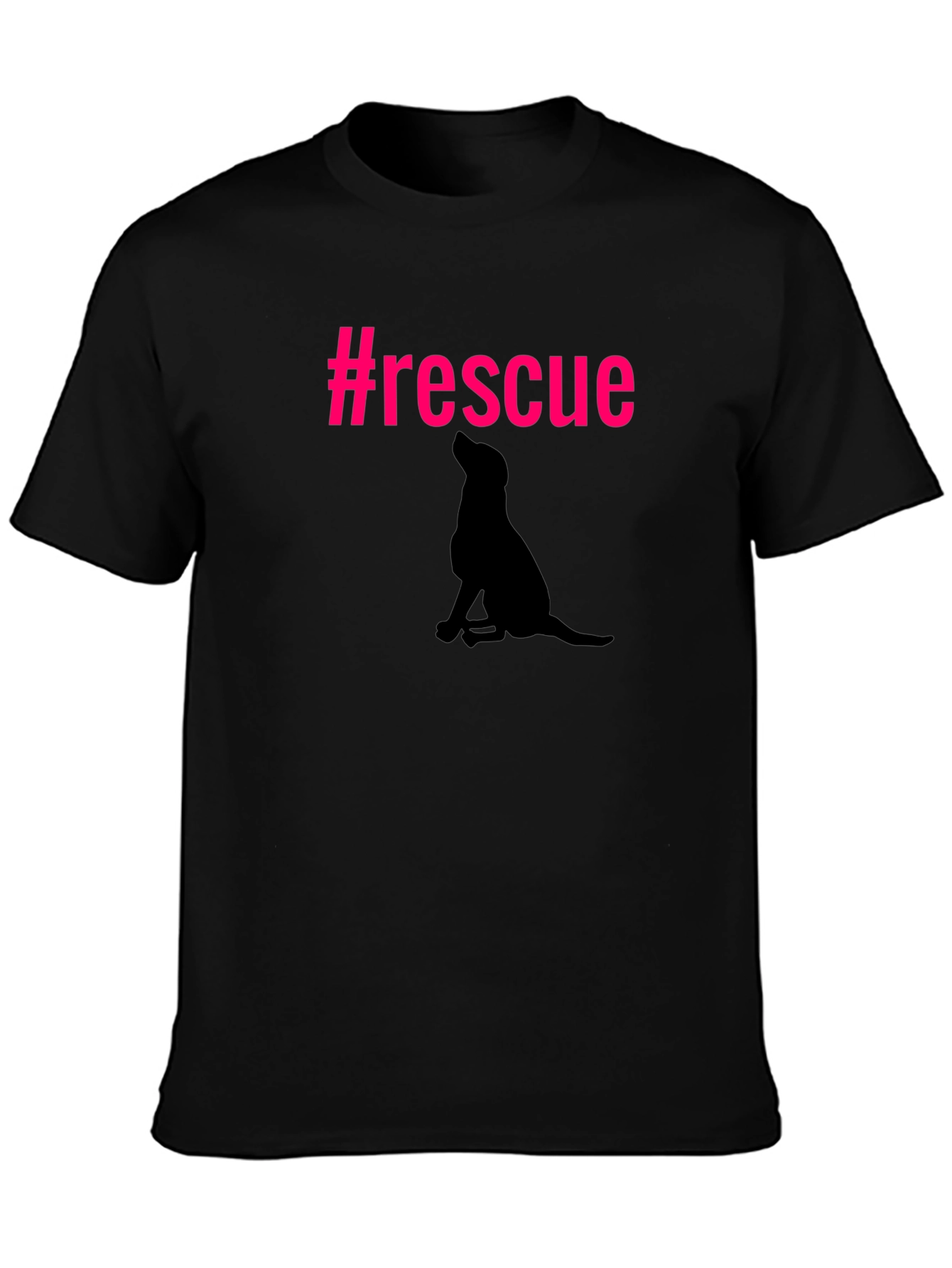 Rescue Dog Silhouette Graphic Tee - Unisex