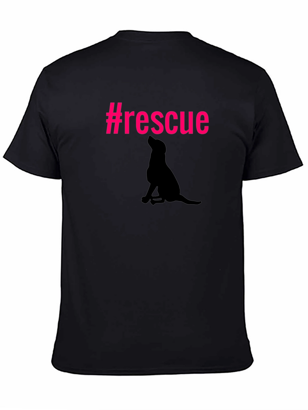 Rescue Dog Silhouette Graphic Tee - Unisex