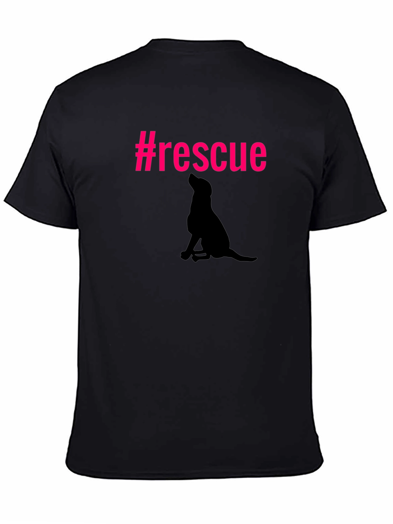 Rescue Dog Silhouette Graphic Tee - Unisex