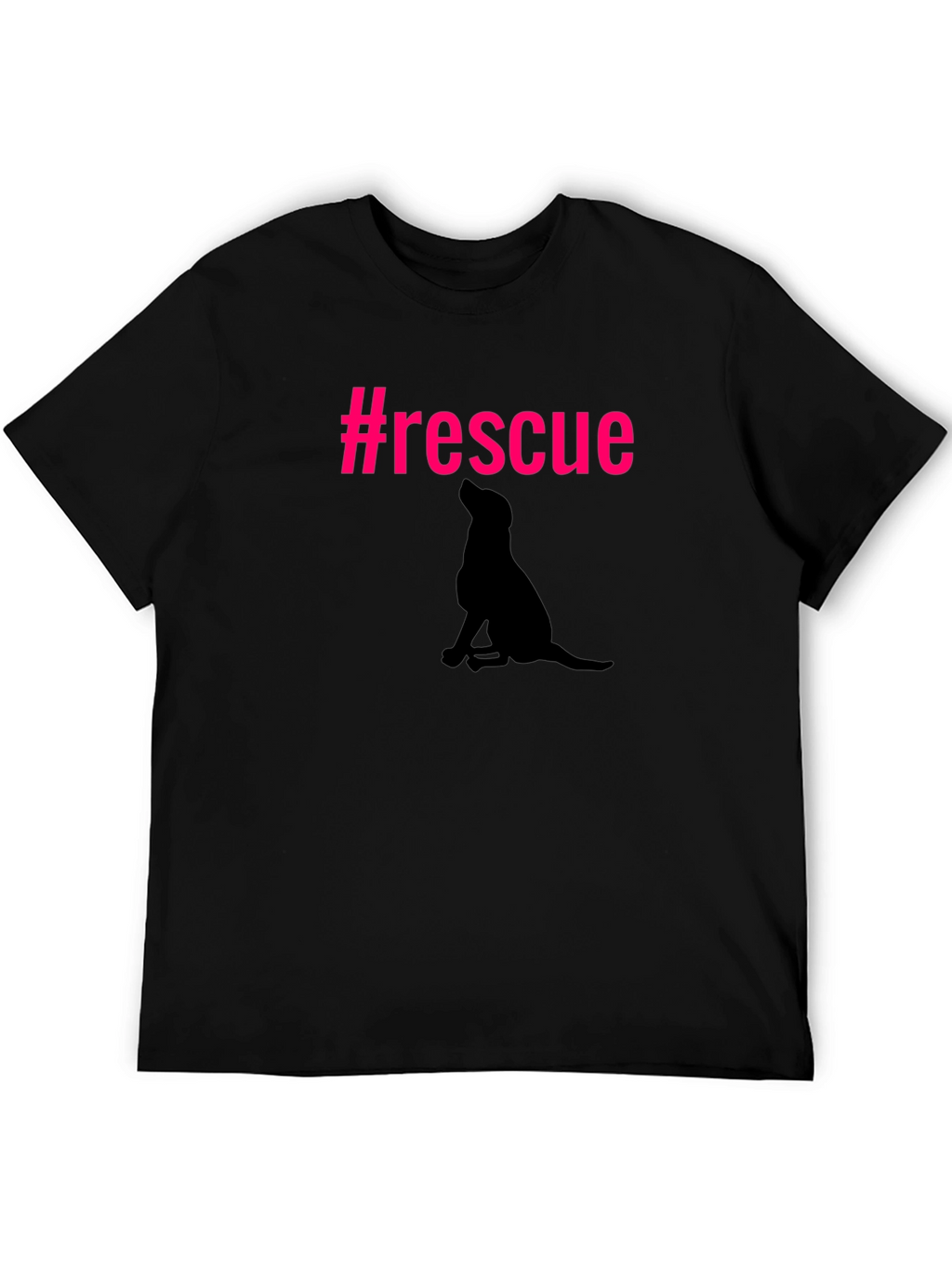 Rescue Dog Silhouette Graphic Tee - Unisex