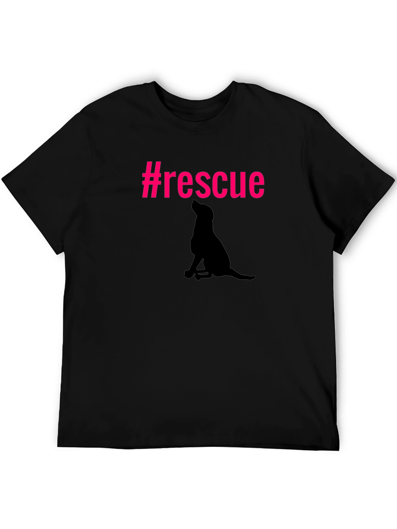 Rescue Dog Silhouette Graphic Tee - Unisex