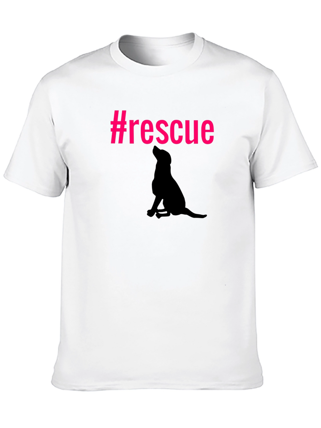 Rescue Dog Silhouette Graphic Tee - Unisex