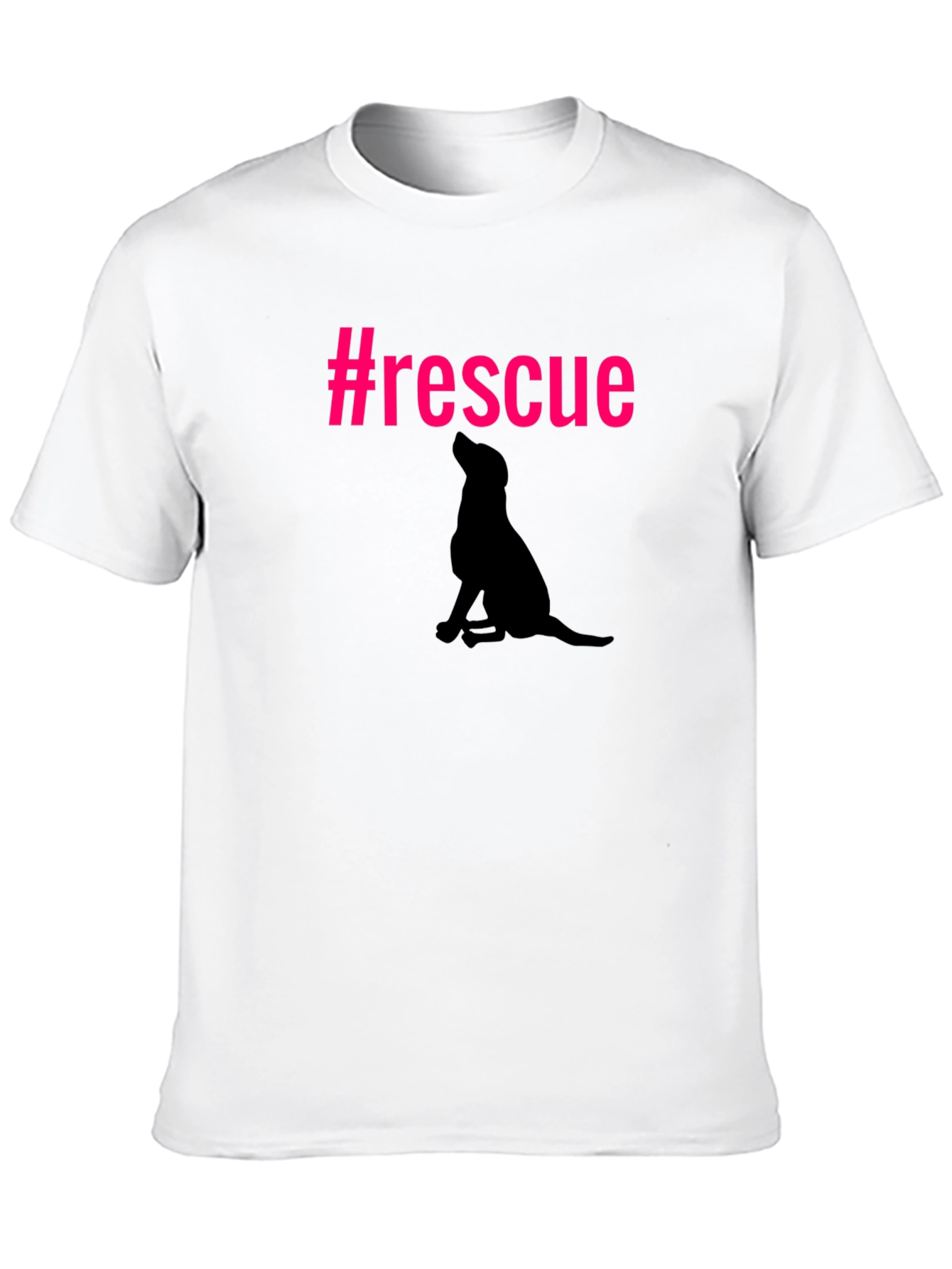 Rescue Dog Silhouette Graphic Tee - Unisex
