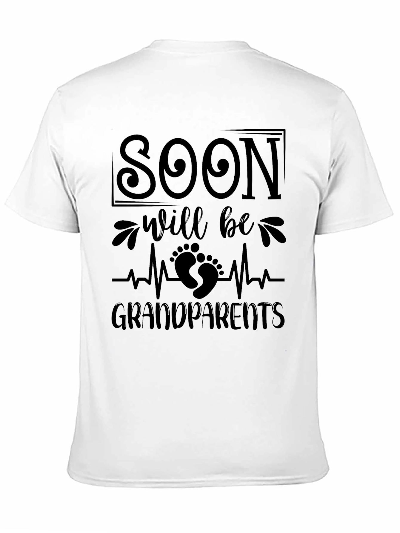Soon To Be Grandparents Black T-Shirt