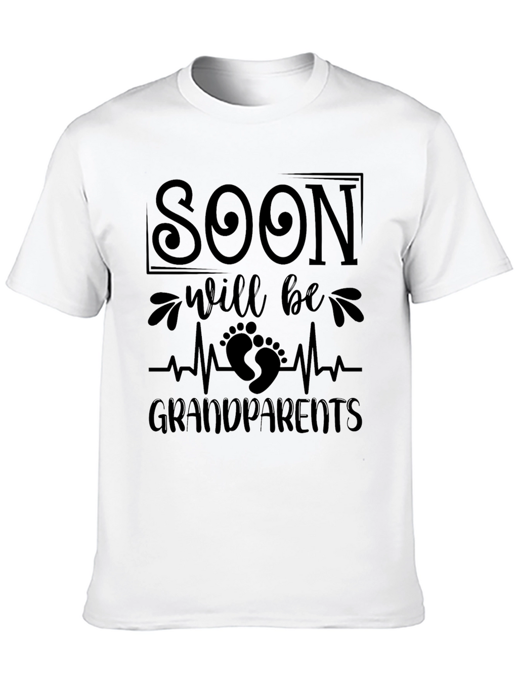 Soon To Be Grandparents Black T-Shirt