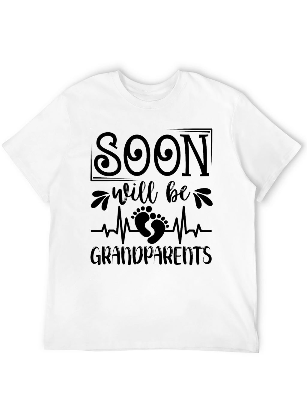 Soon To Be Grandparents Black T-Shirt