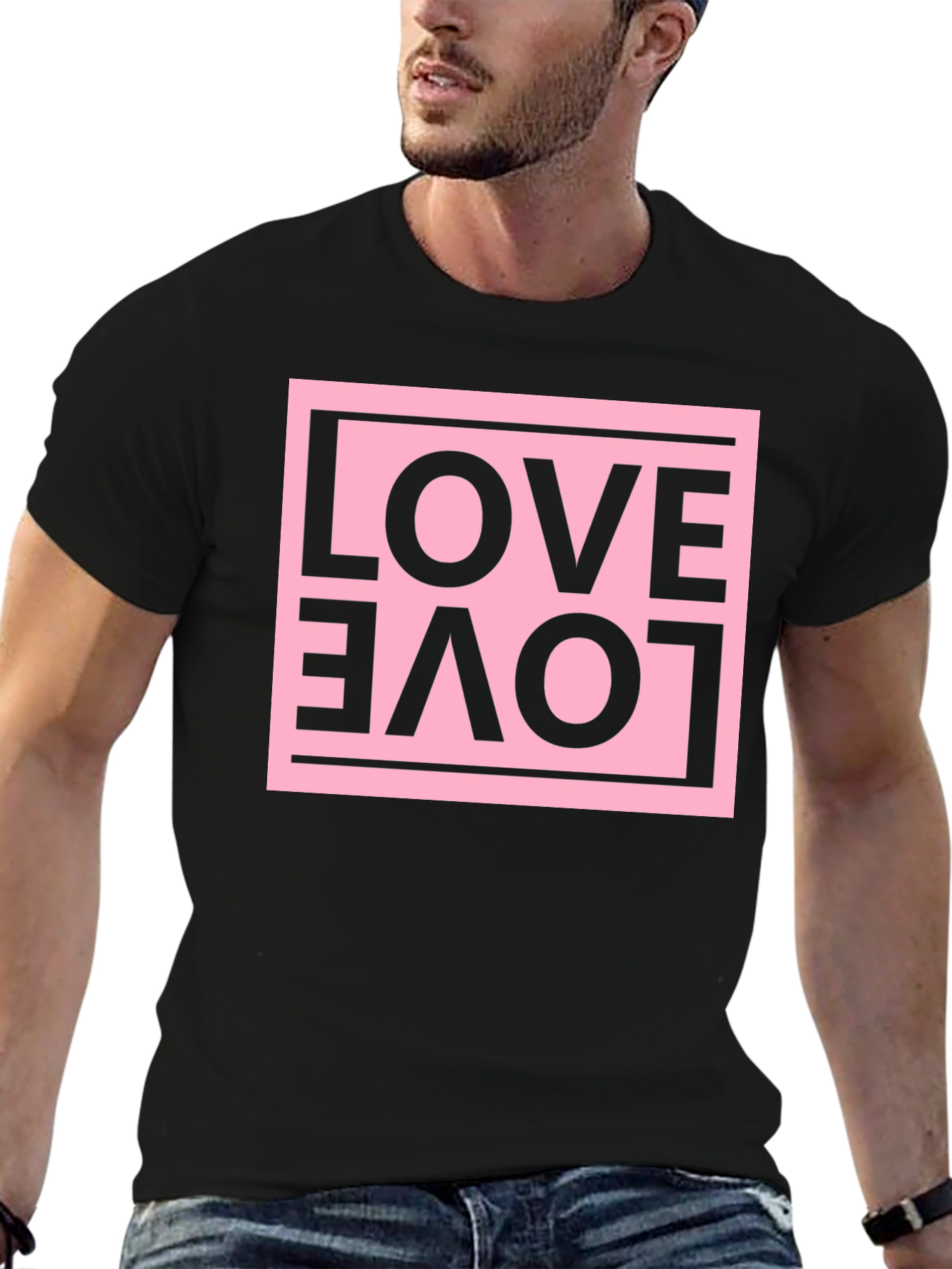 Love Graphic Tee - Upside Down Design