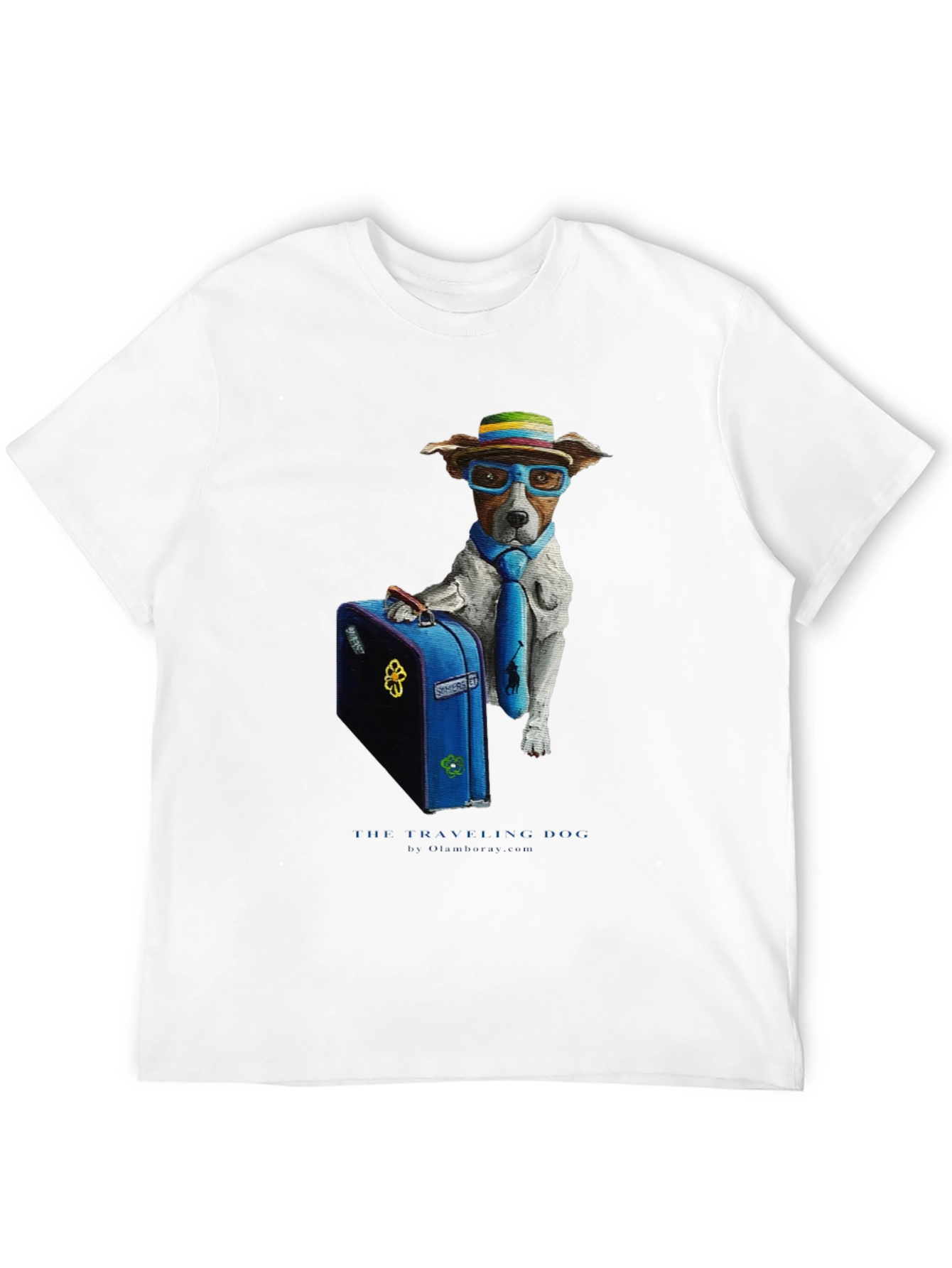 Traveling Dog Graphic T-Shirt