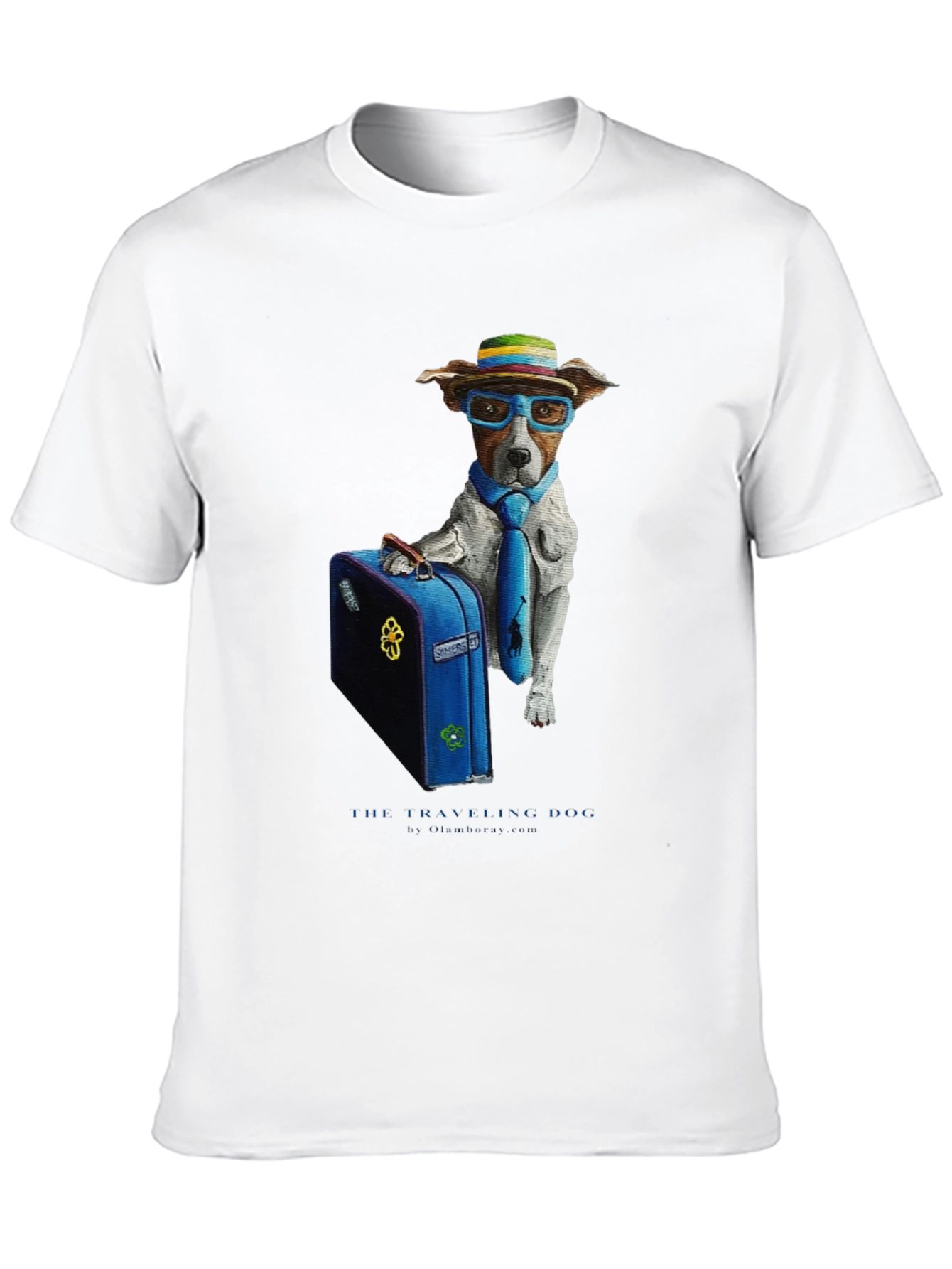 Traveling Dog Graphic T-Shirt