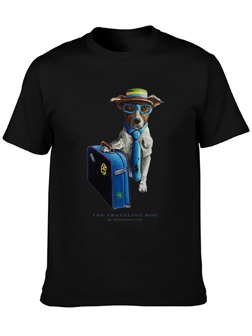 Traveling Dog Graphic T-Shirt