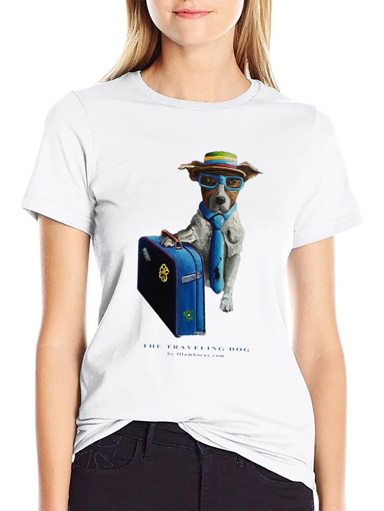 Traveling Dog Graphic T-Shirt