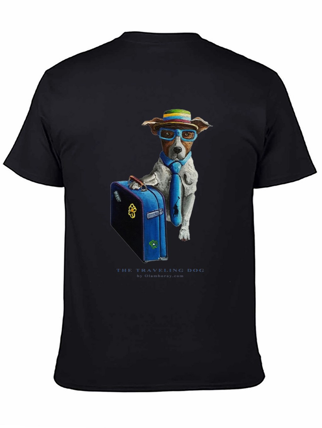 Traveling Dog Graphic T-Shirt