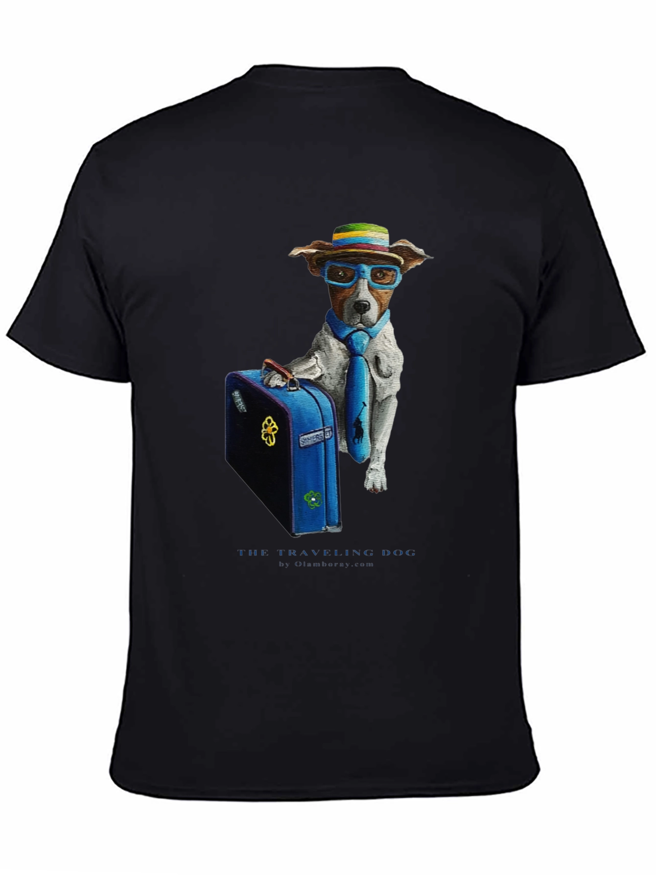 Traveling Dog Graphic T-Shirt