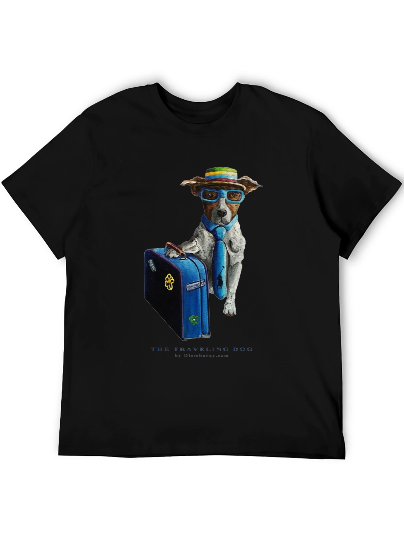 Traveling Dog Graphic T-Shirt
