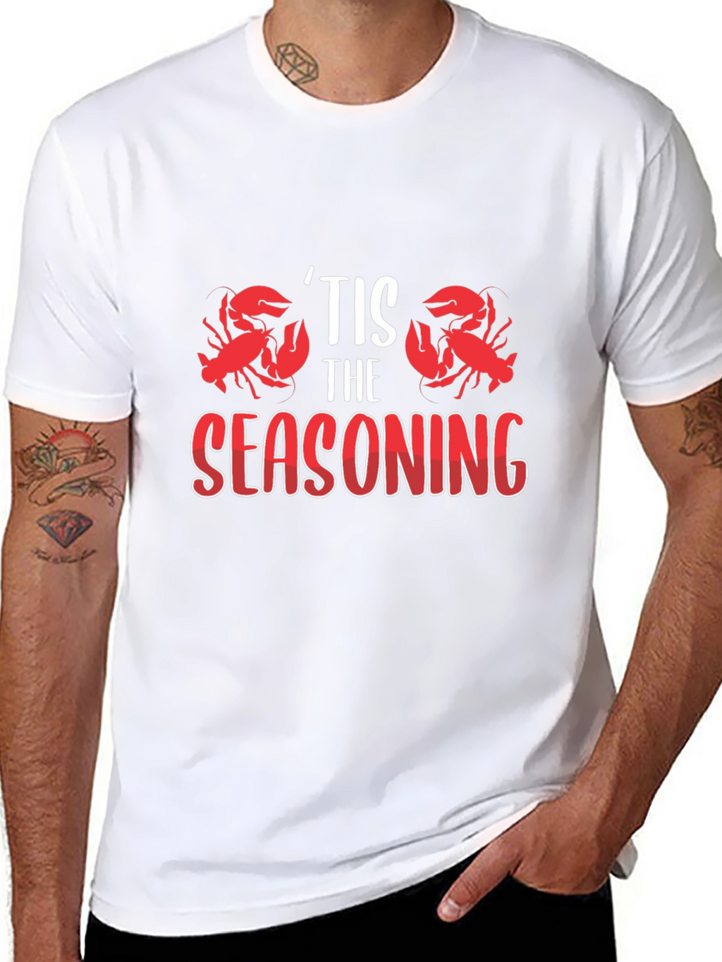 Tis The Seasoning Crawfish Graphic T-Shirt