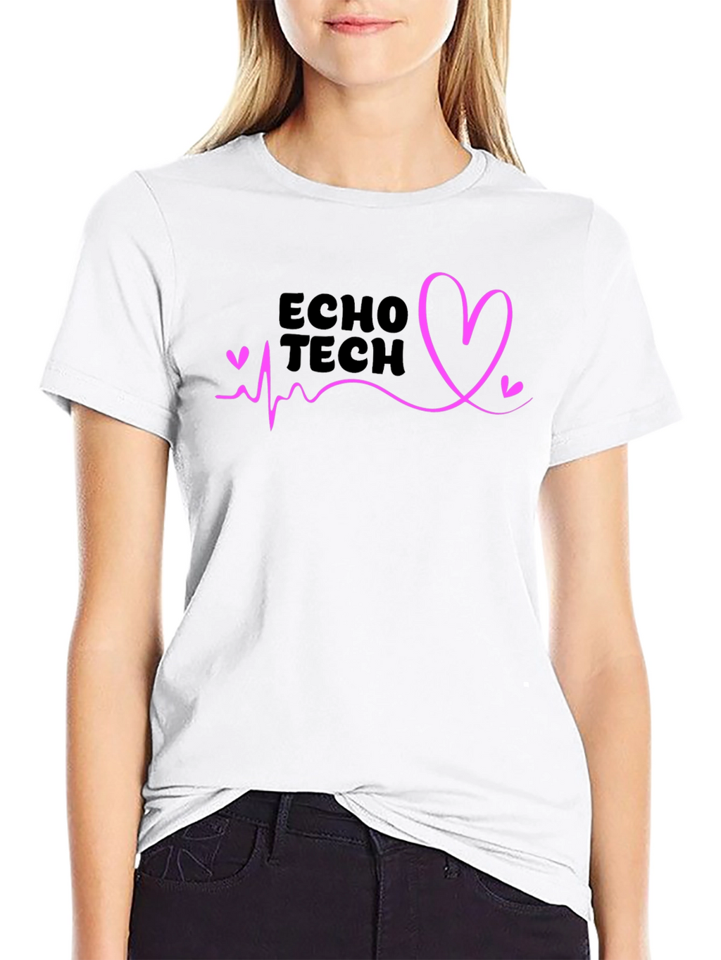 Echo Tech Heartbeat T-Shirt - Stylish Medical Apparel