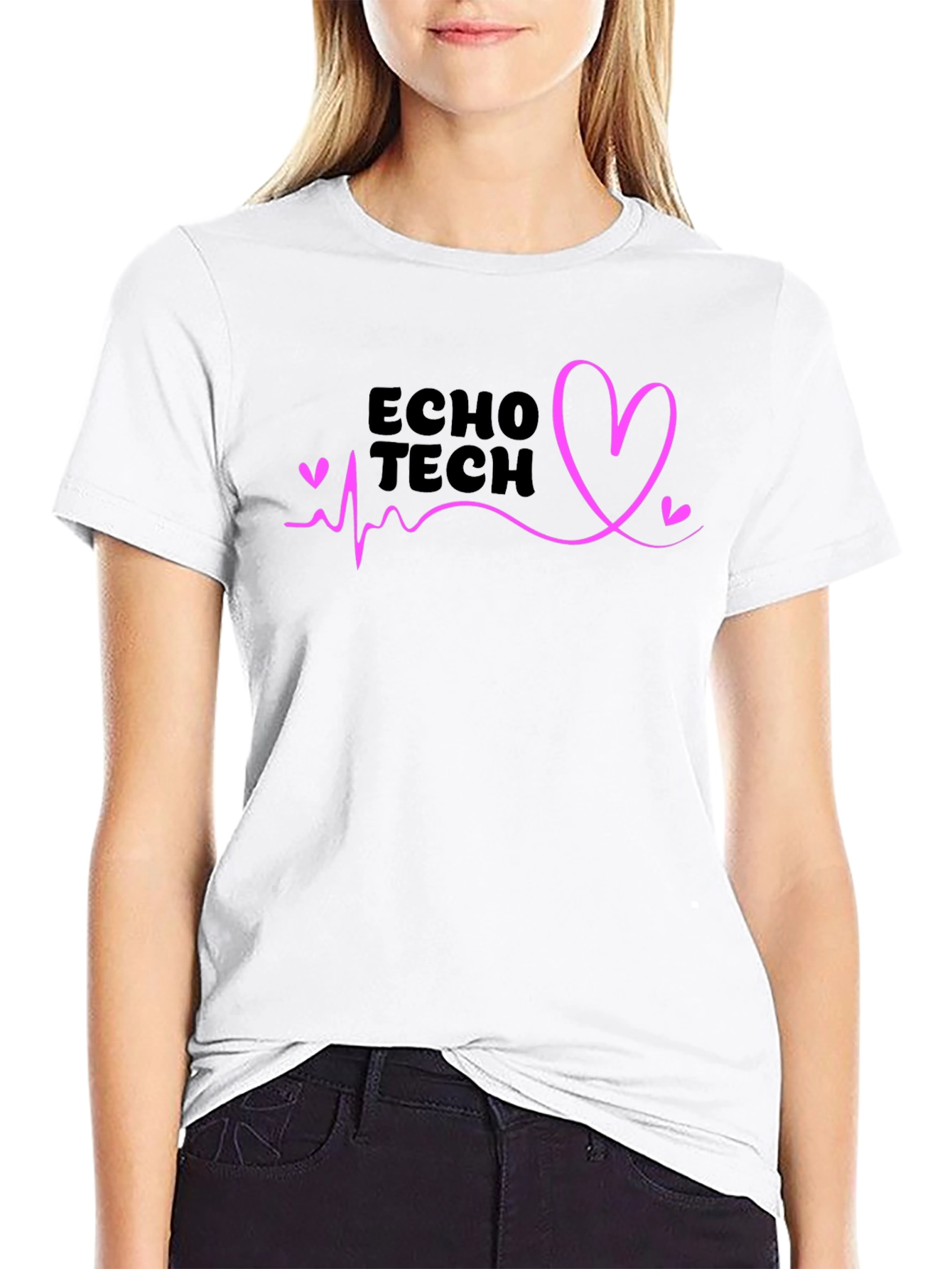 Echo Tech Heartbeat T-Shirt - Stylish Medical Apparel