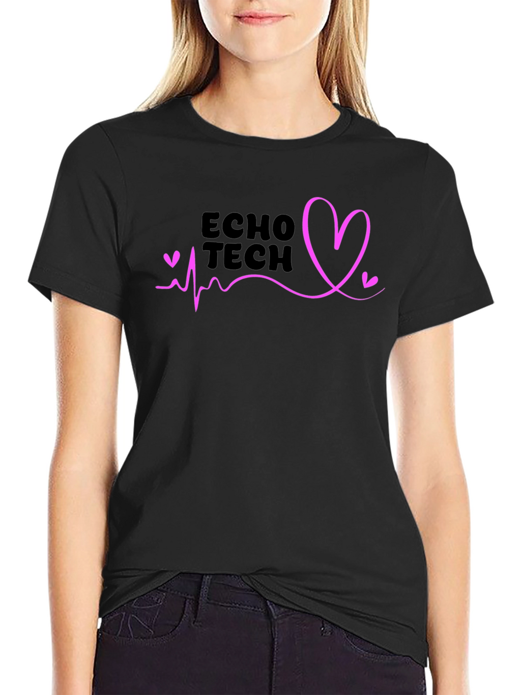 Echo Tech Heartbeat T-Shirt - Stylish Medical Apparel