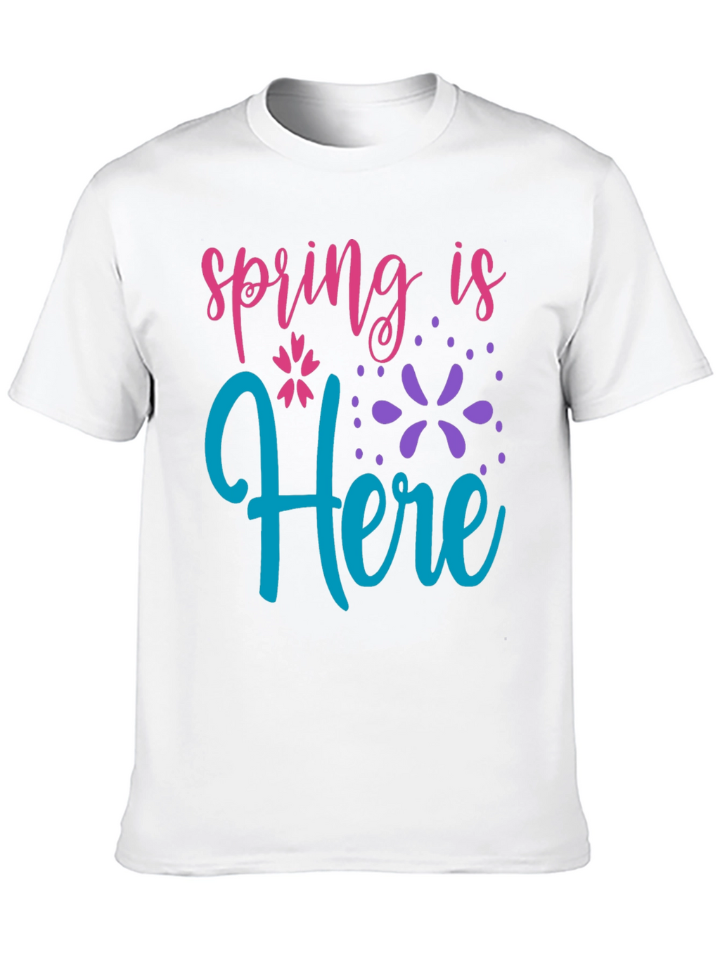 Spring is Here Black T-Shirt