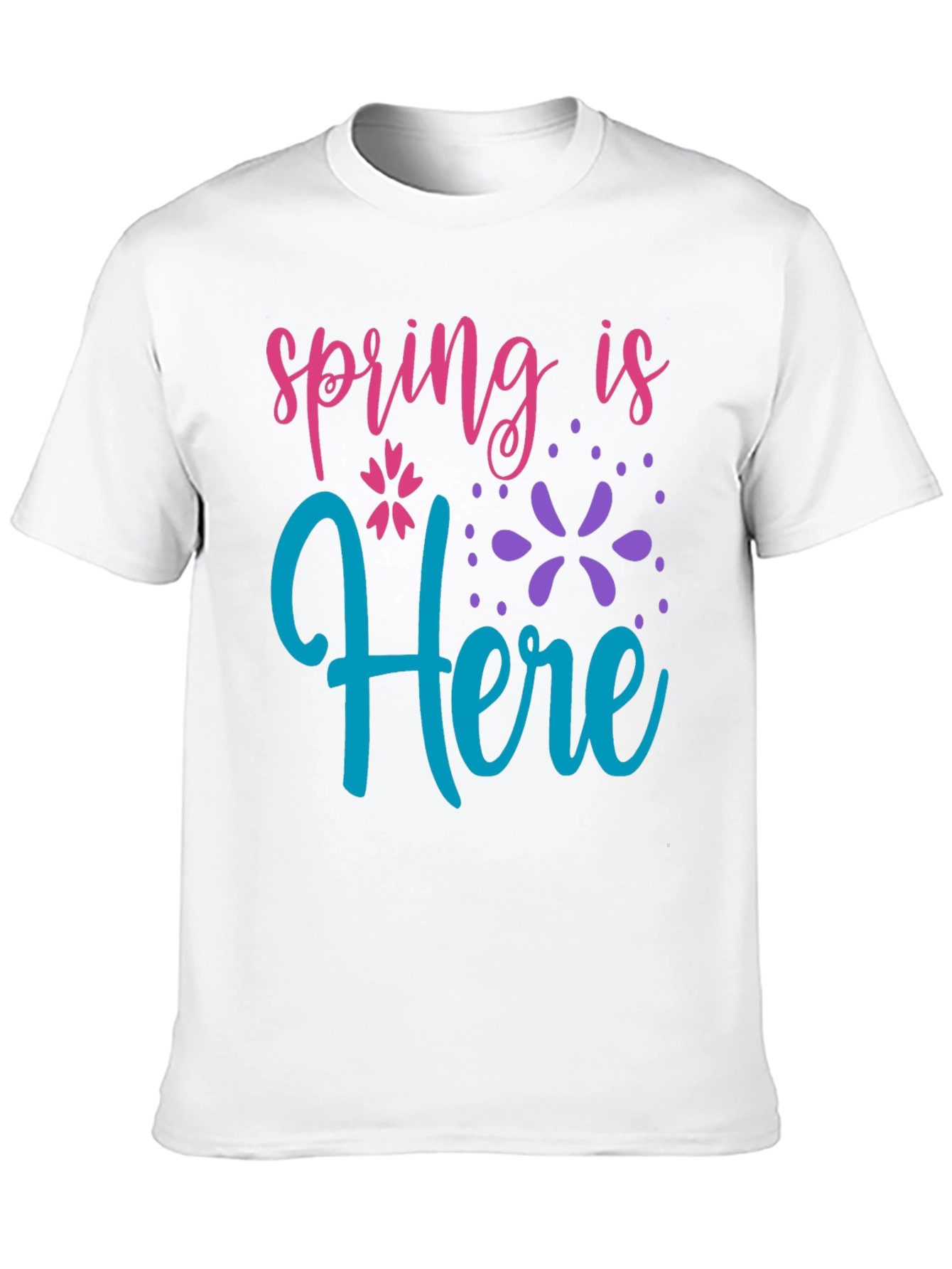 Spring is Here Black T-Shirt