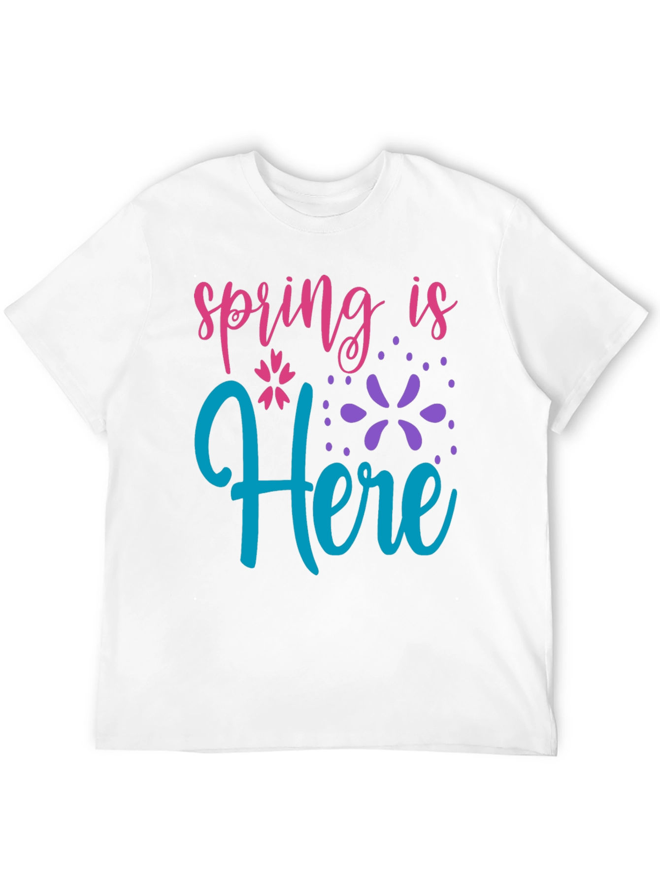 Spring is Here Black T-Shirt