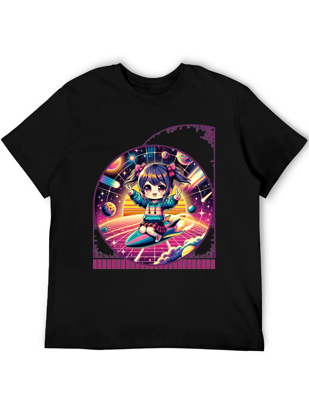 Anime Girl Space T-Shirt