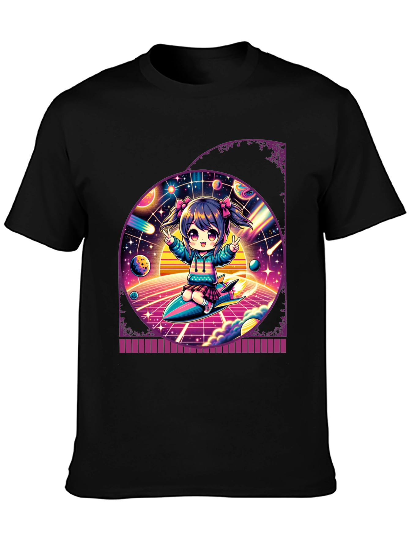Anime Girl Space T-Shirt