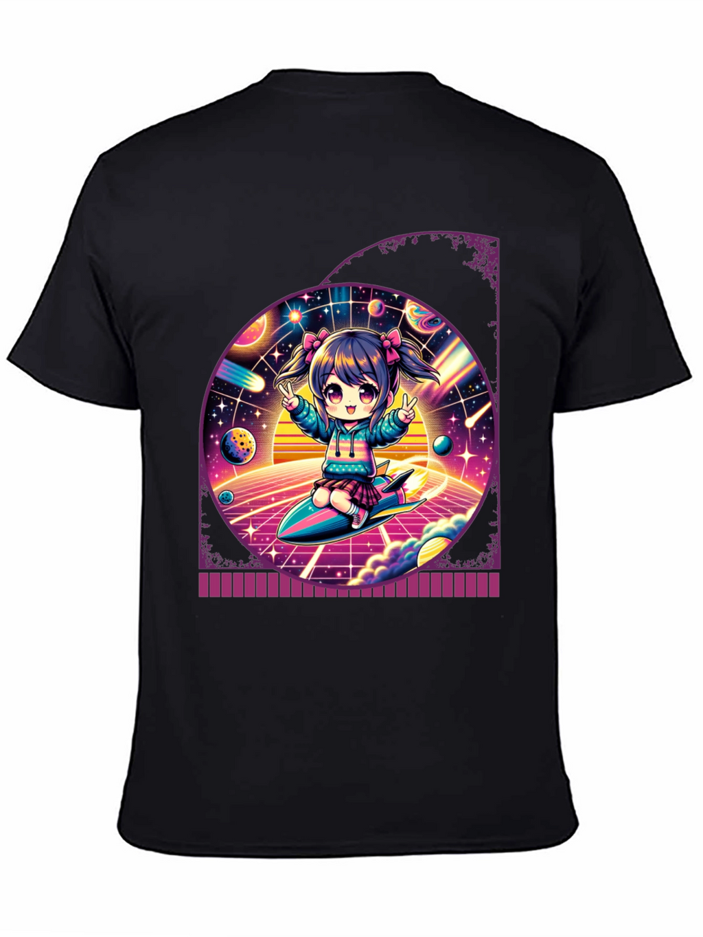 Anime Girl Space T-Shirt