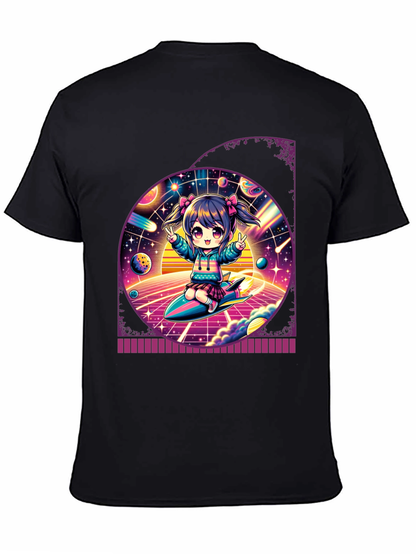 Anime Girl Space T-Shirt
