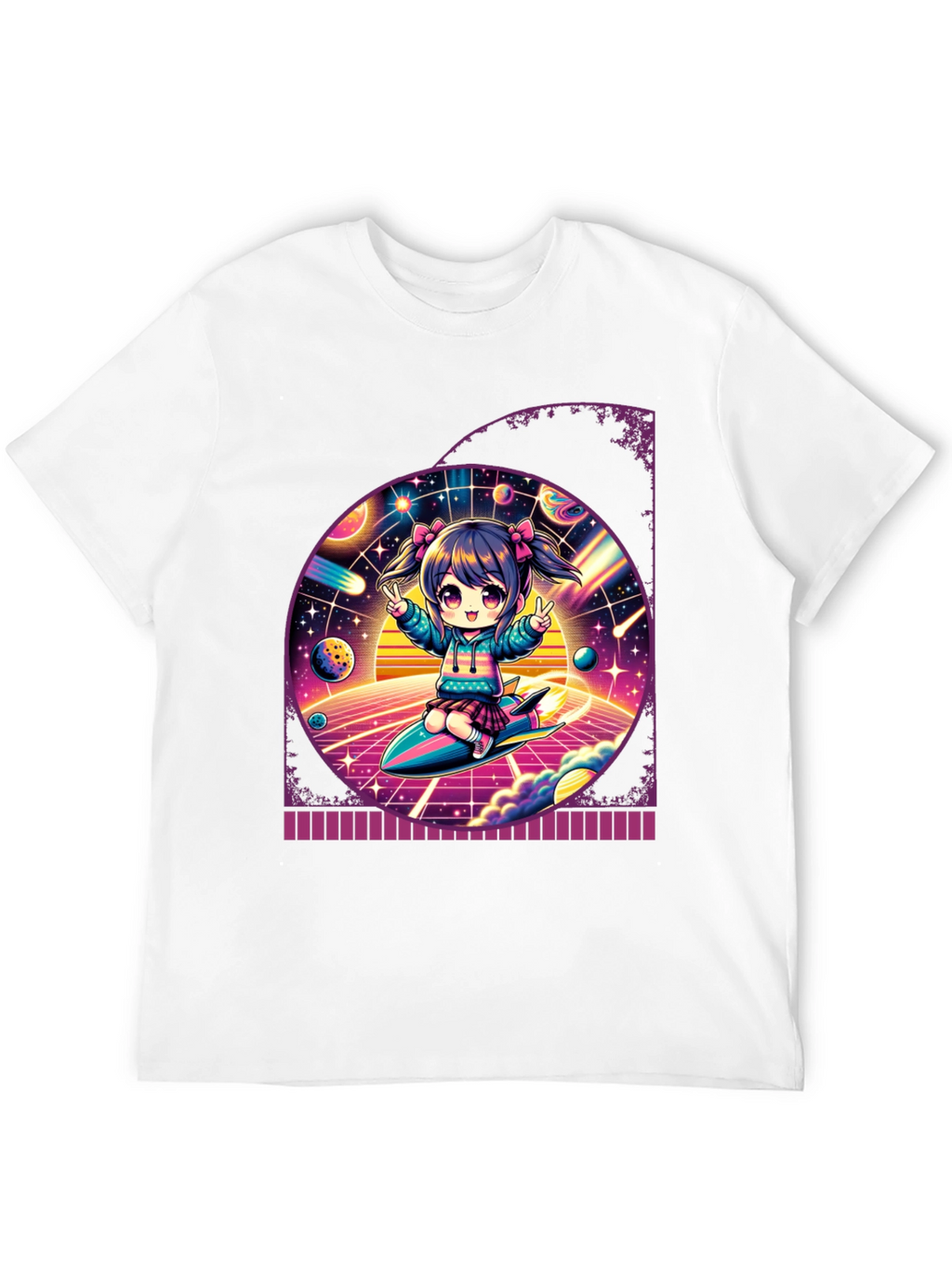 Anime Girl Space T-Shirt