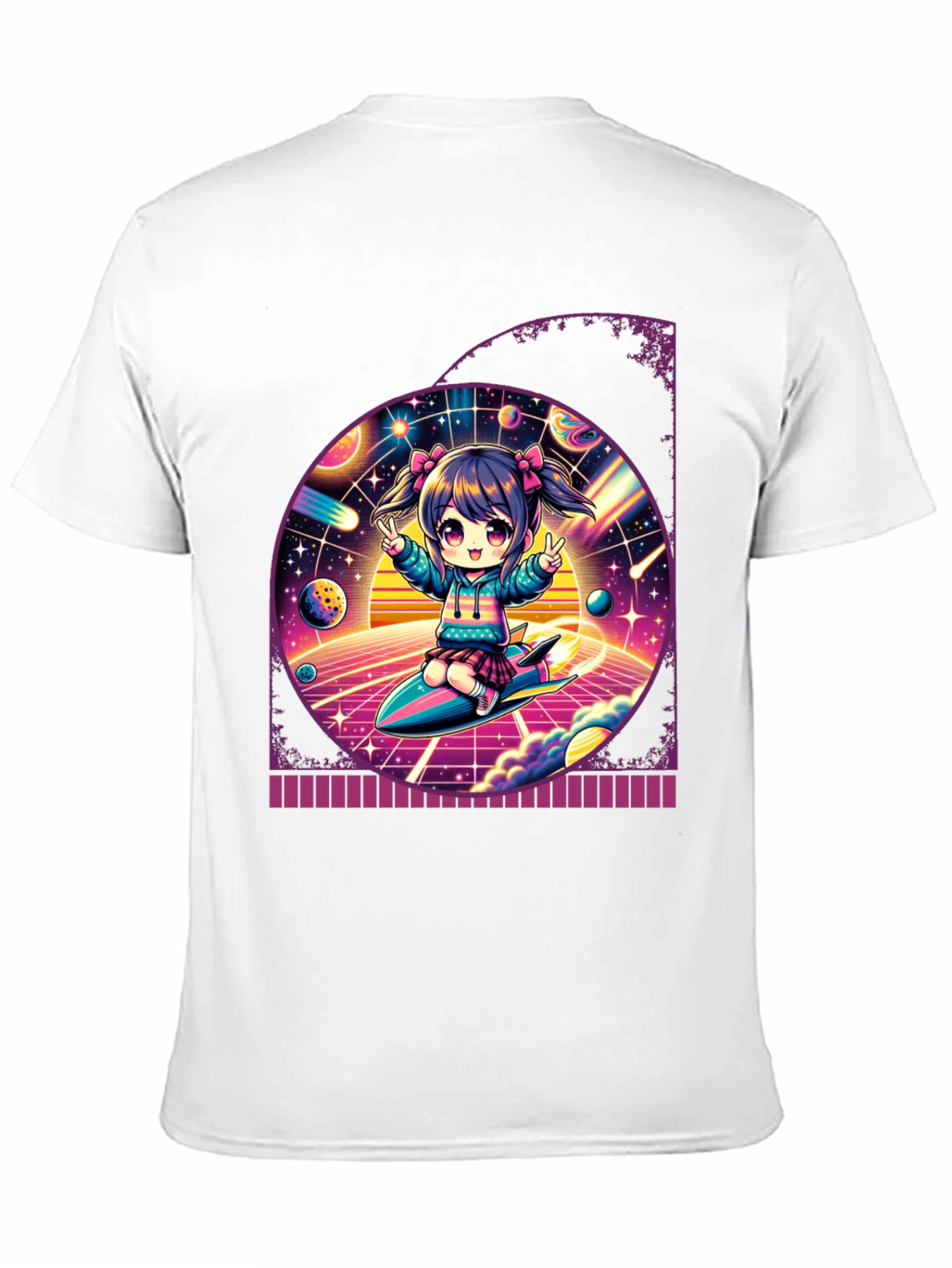 Anime Girl Space T-Shirt