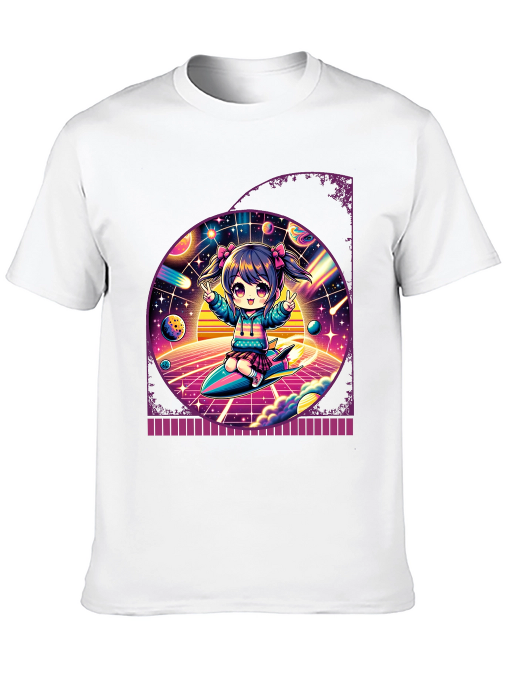 Anime Girl Space T-Shirt