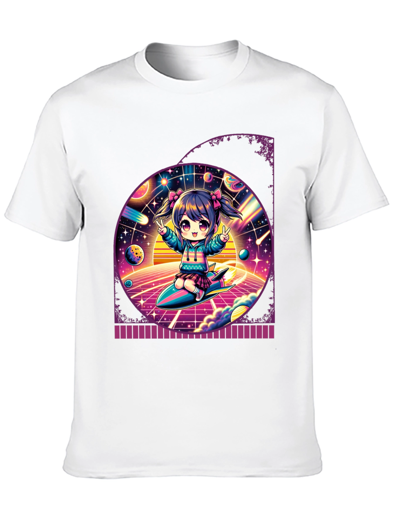 Anime Girl Space T-Shirt