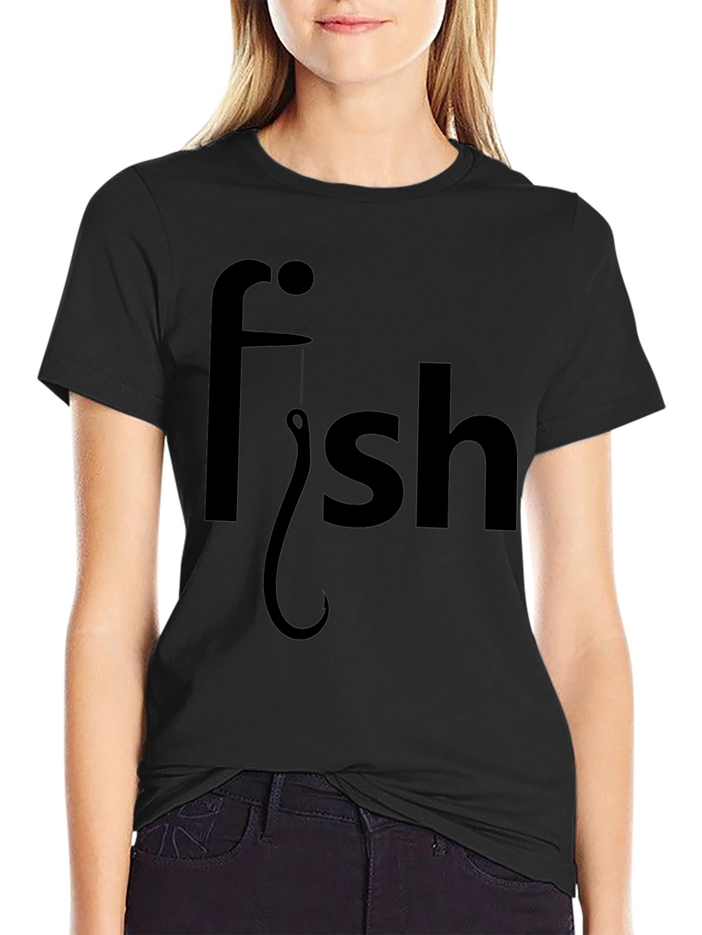 Funny Fishing T-Shirt - Fish Hook Design
