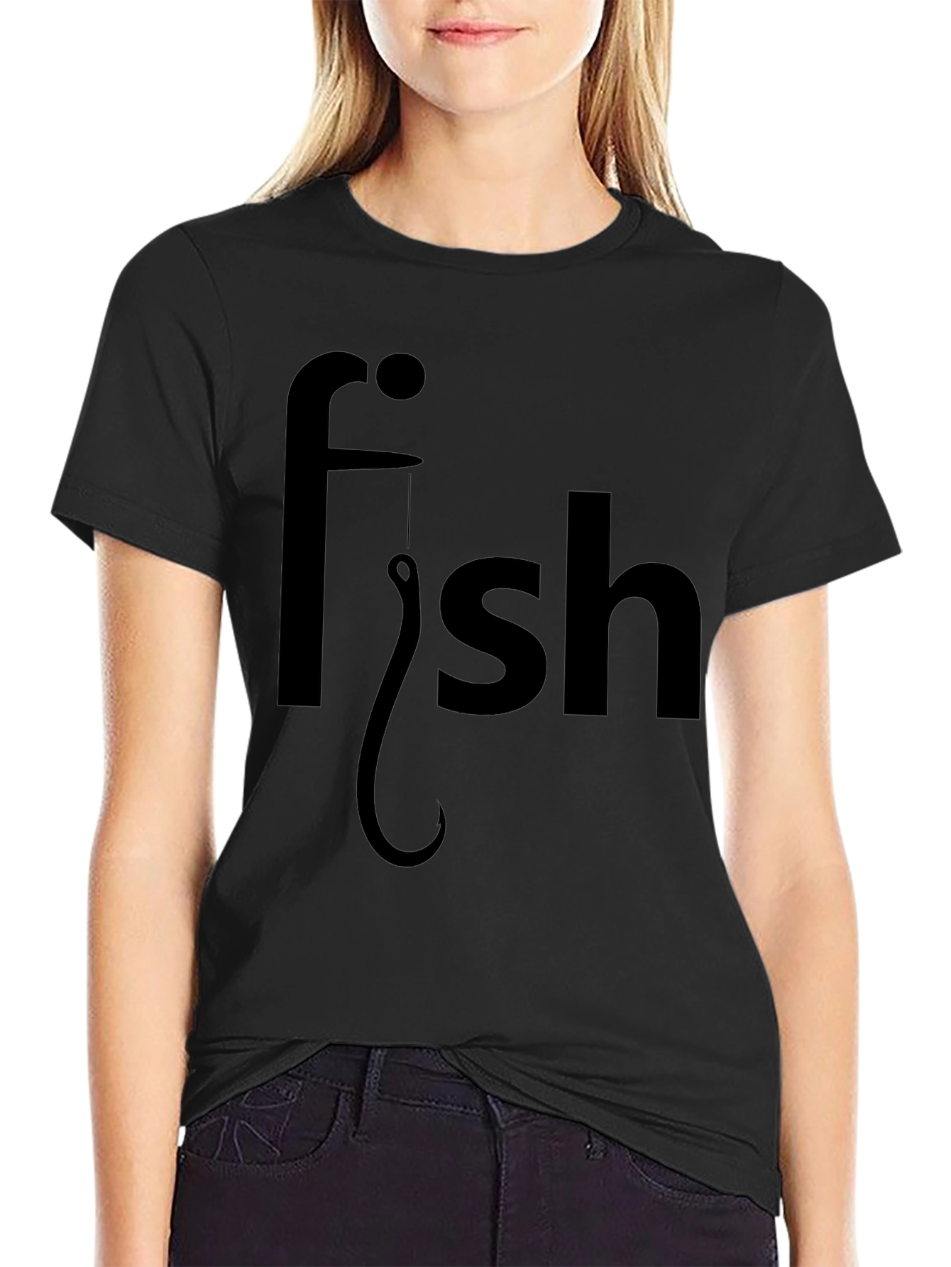 Funny Fishing T-Shirt - Fish Hook Design