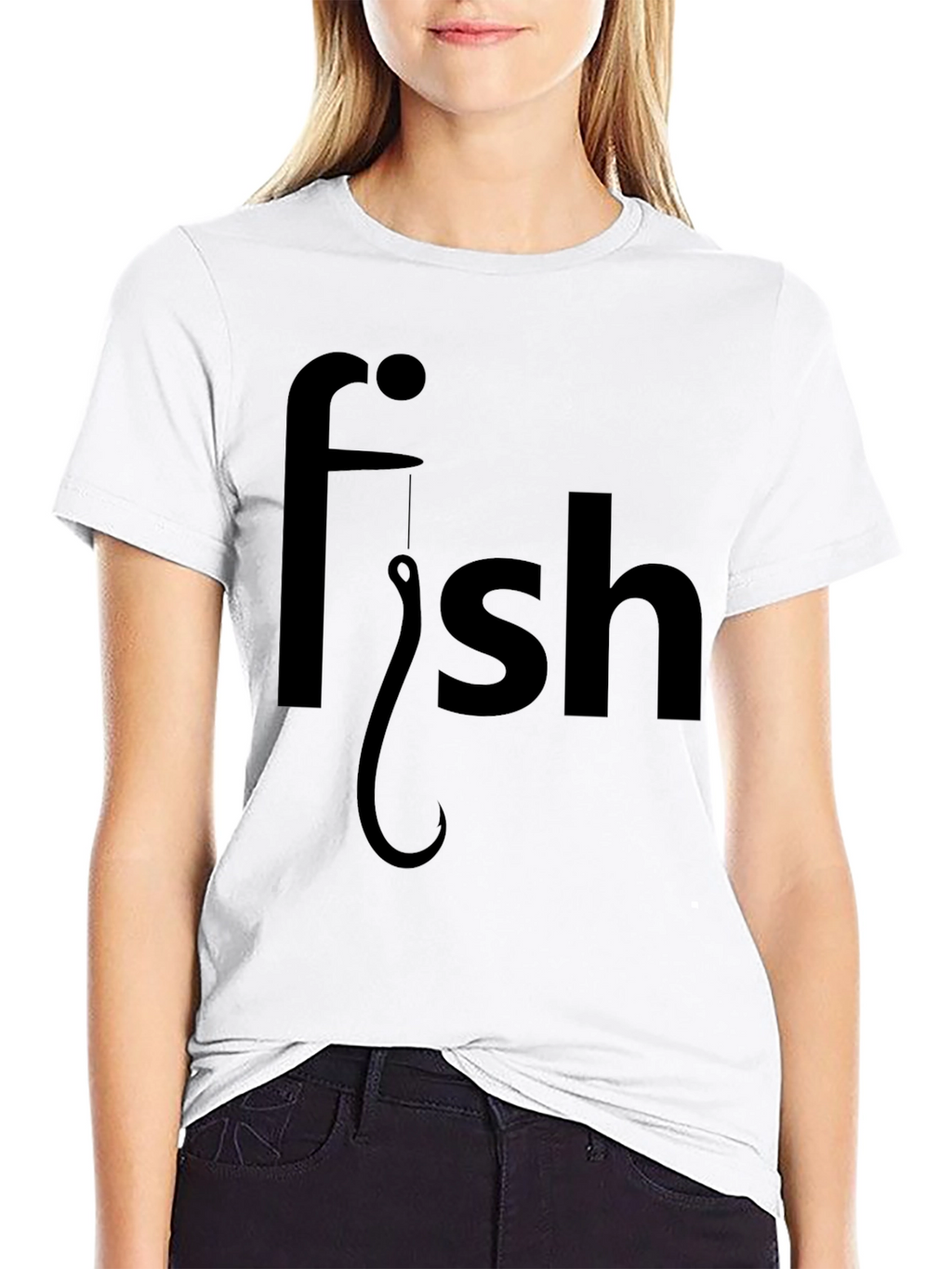 Funny Fishing T-Shirt - Fish Hook Design
