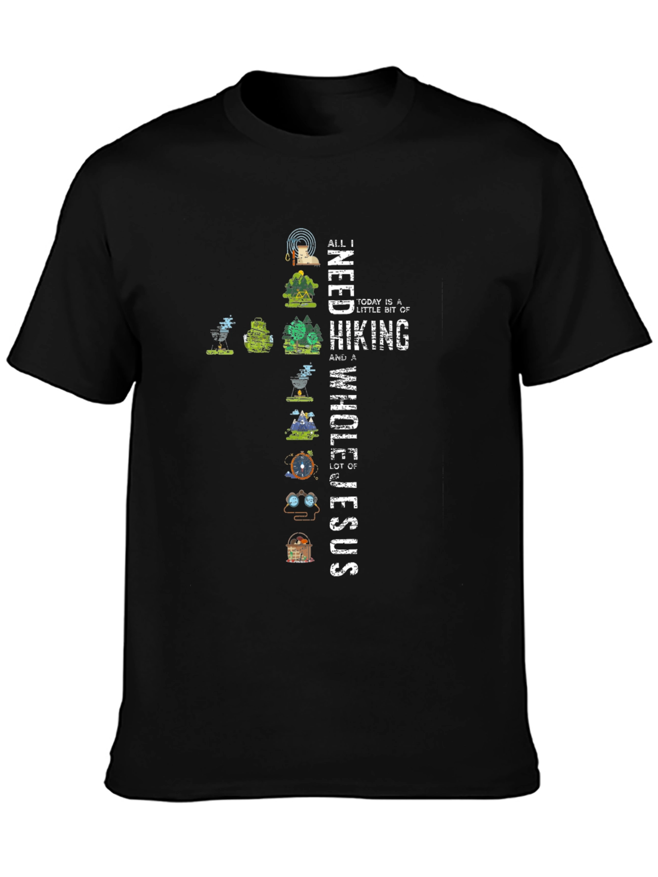 Hiking & Jesus Graphic Tee
