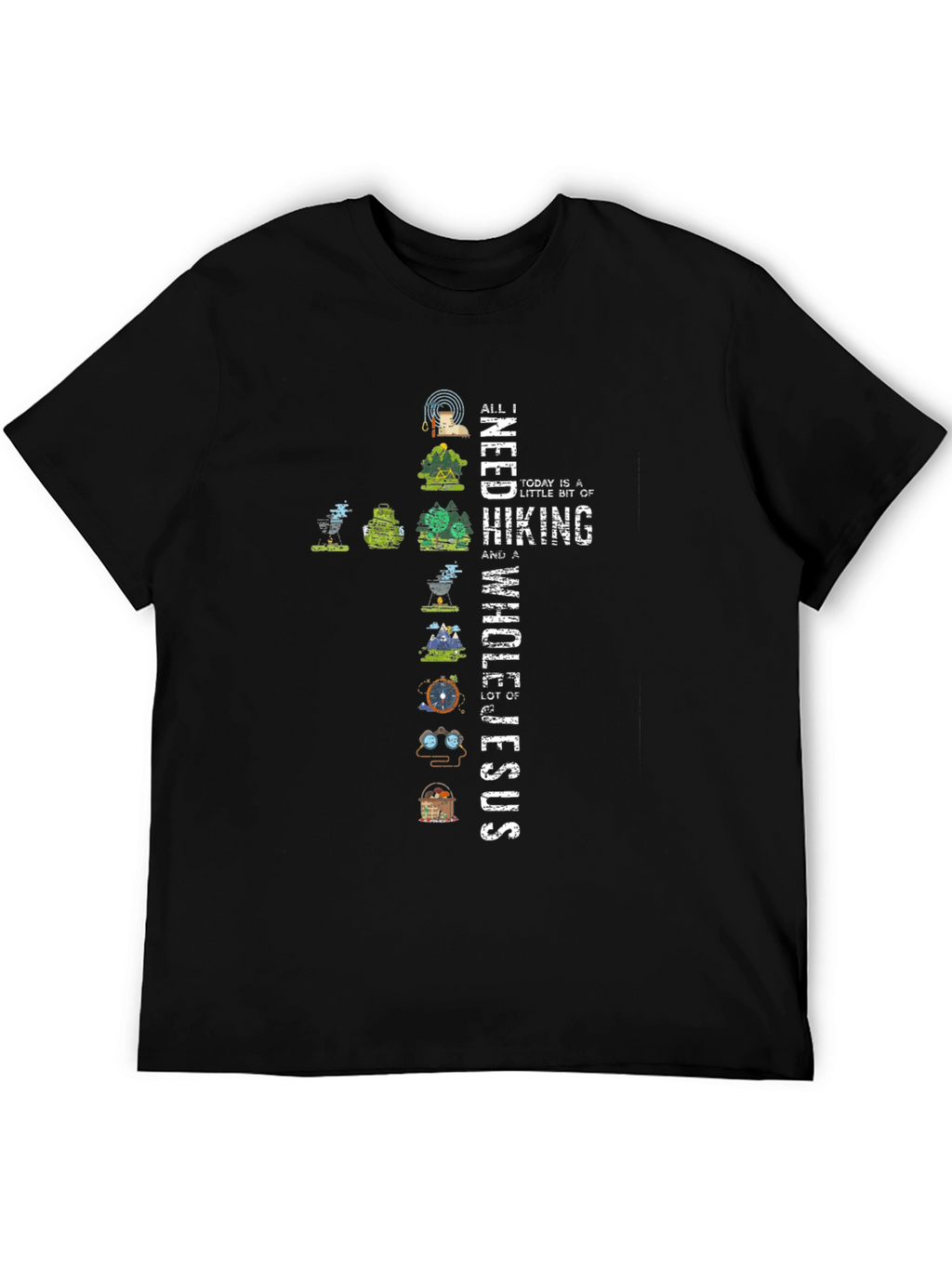 Hiking & Jesus Graphic Tee