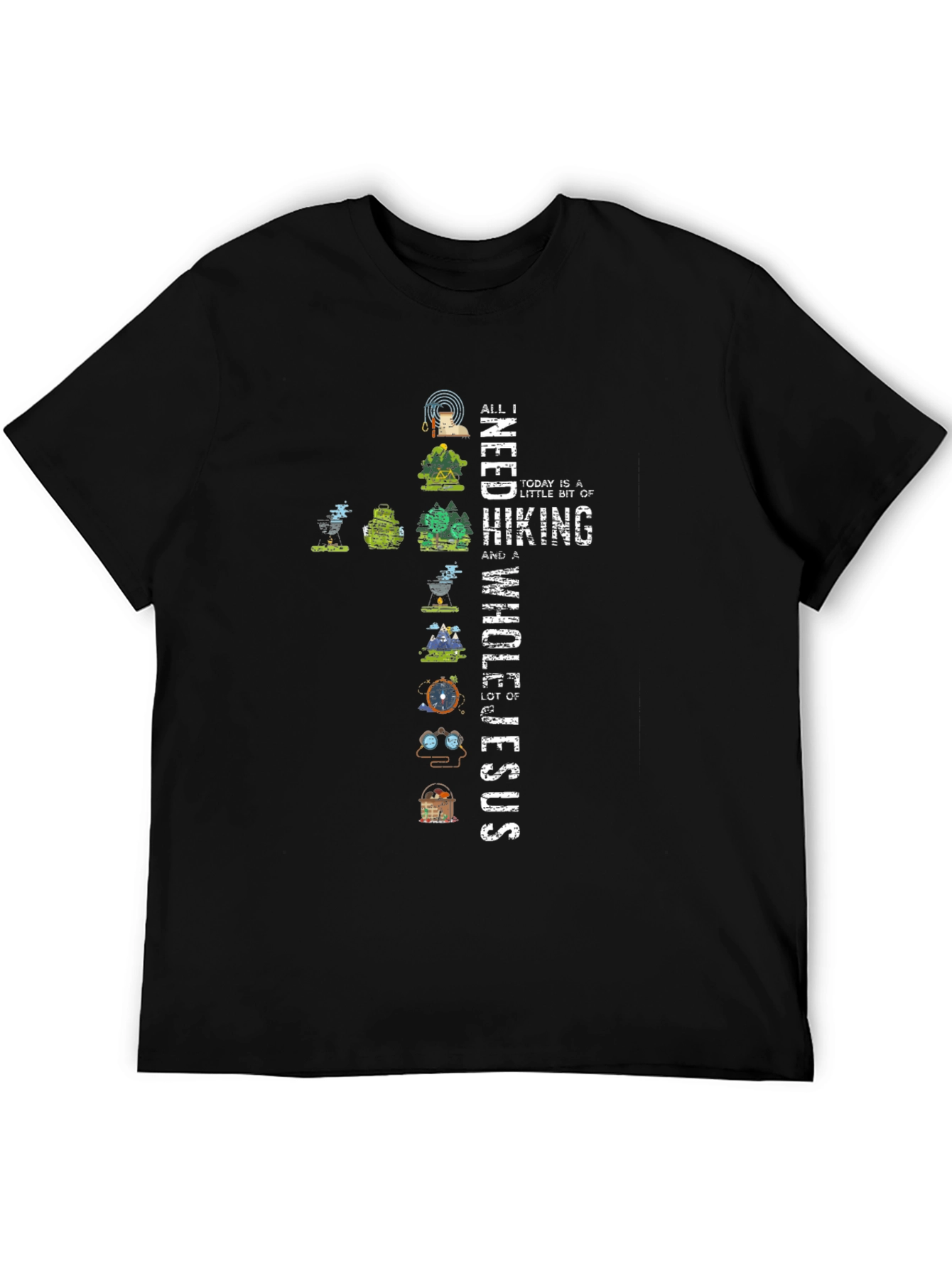 Hiking & Jesus Graphic Tee