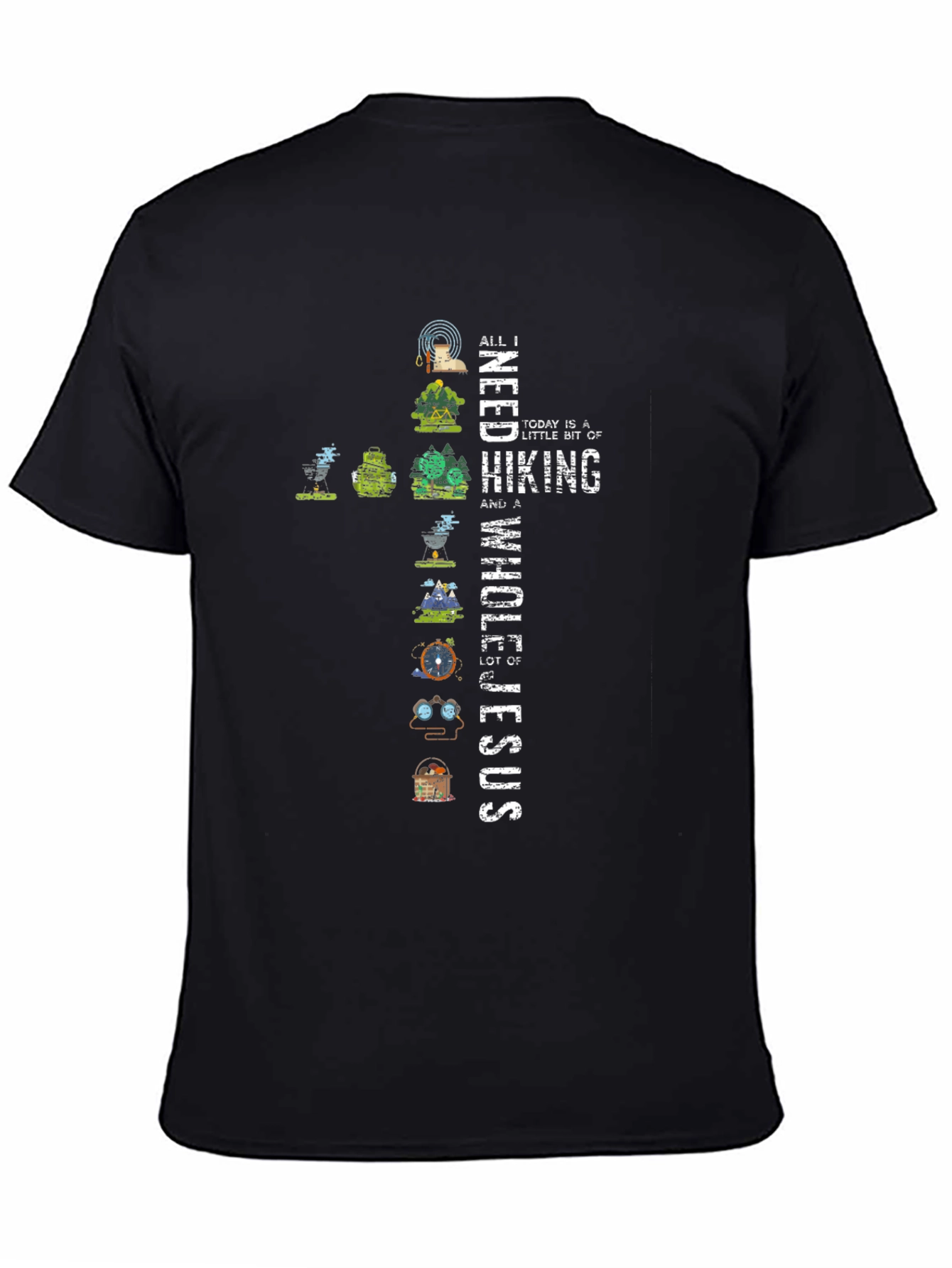 Hiking & Jesus Graphic Tee