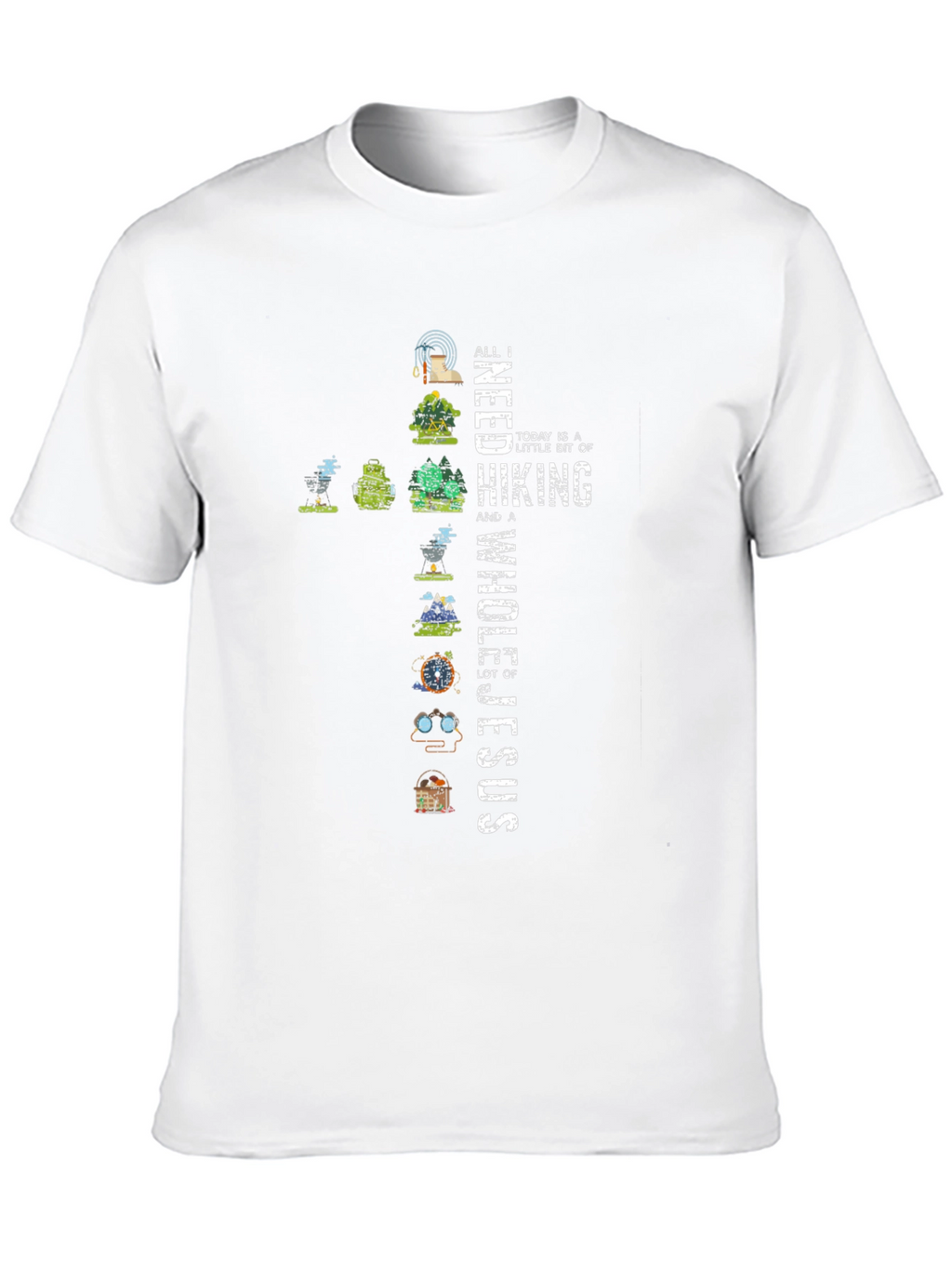 Hiking & Jesus Graphic Tee