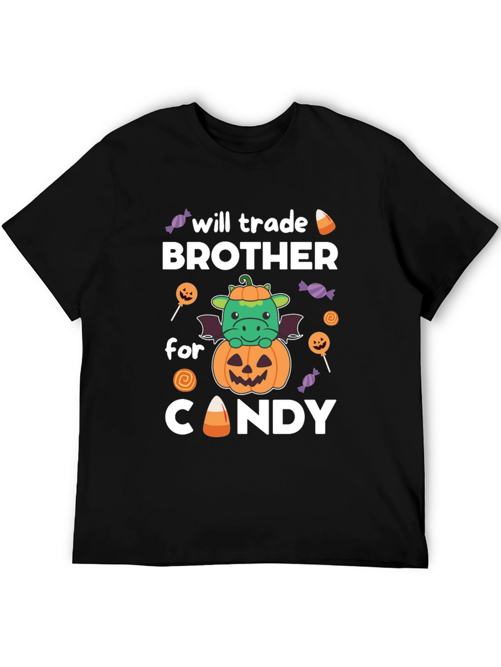 Will Trade Brother For Candy Halloween Dragon T-Shirt