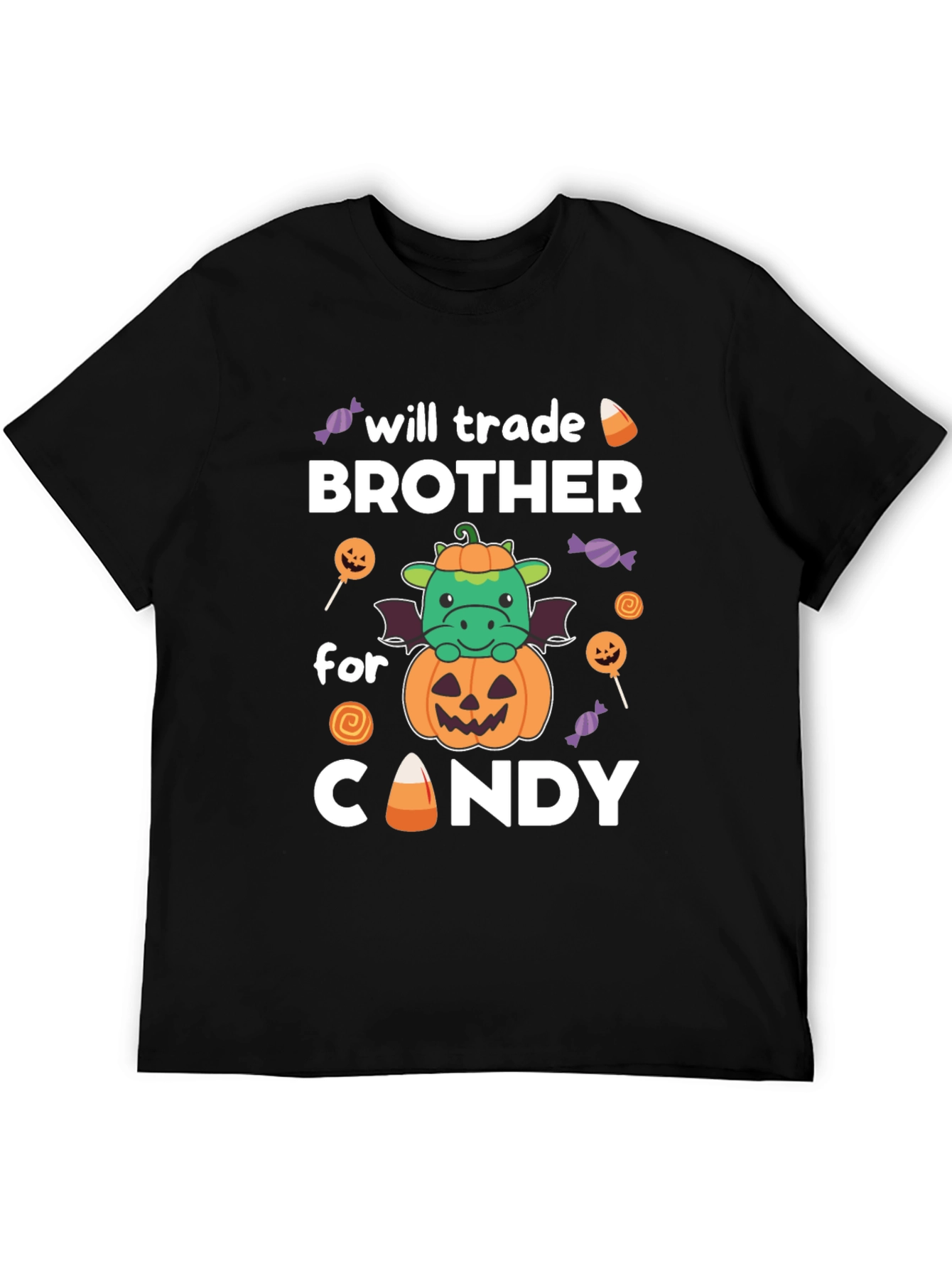Will Trade Brother For Candy Halloween Dragon T-Shirt