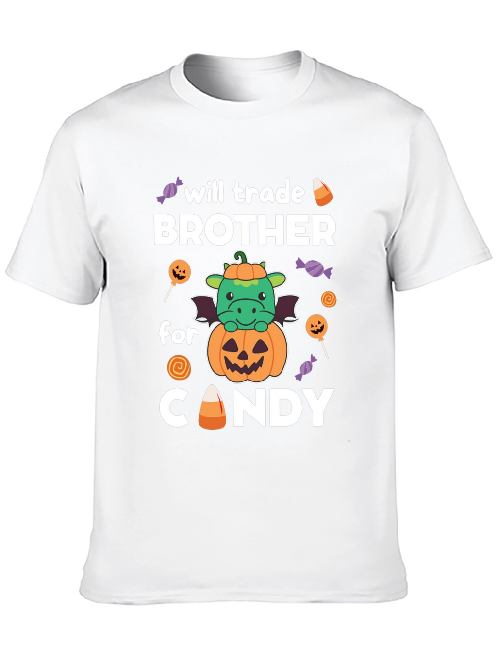 Will Trade Brother For Candy Halloween Dragon T-Shirt