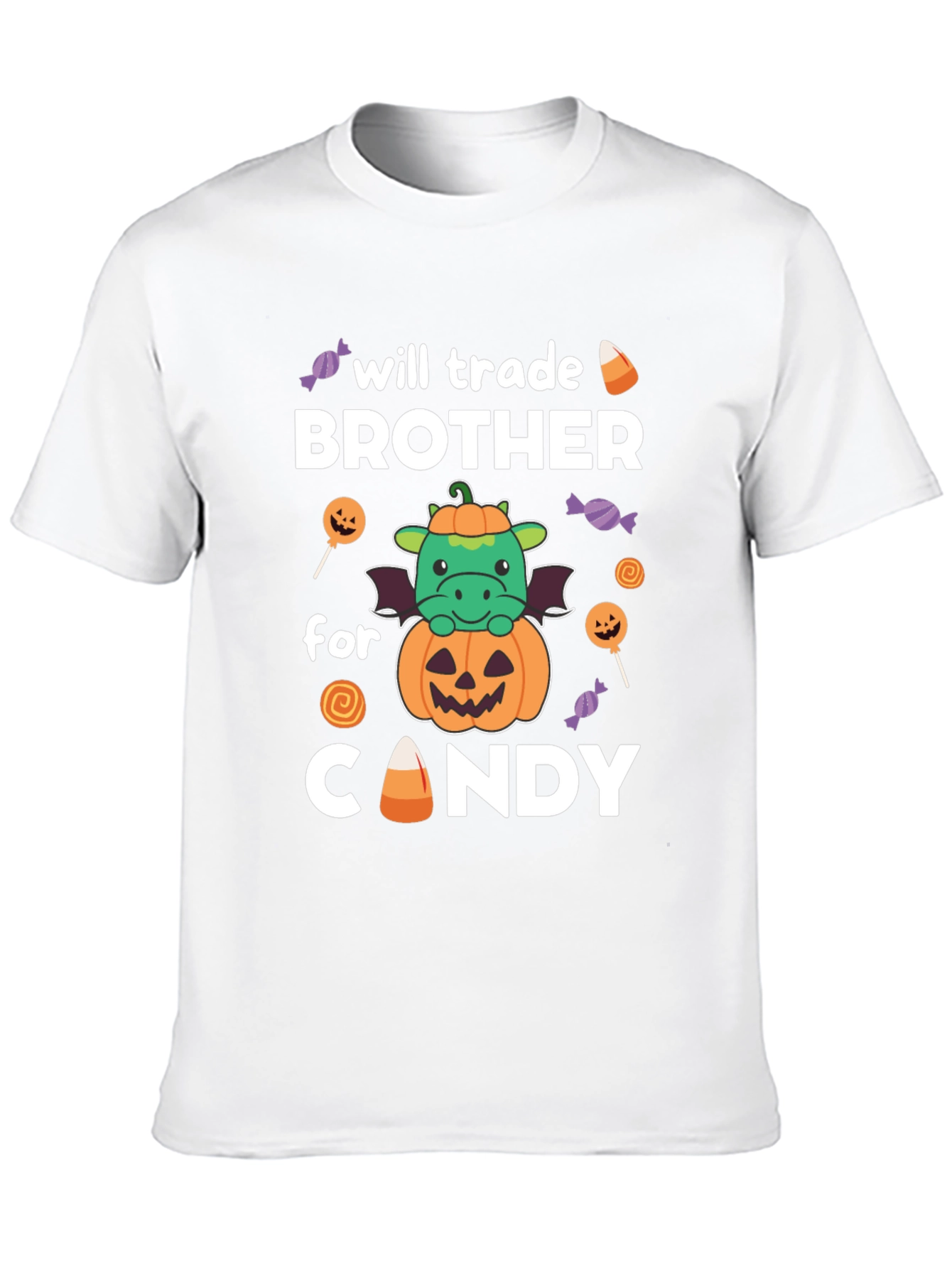 Will Trade Brother For Candy Halloween Dragon T-Shirt