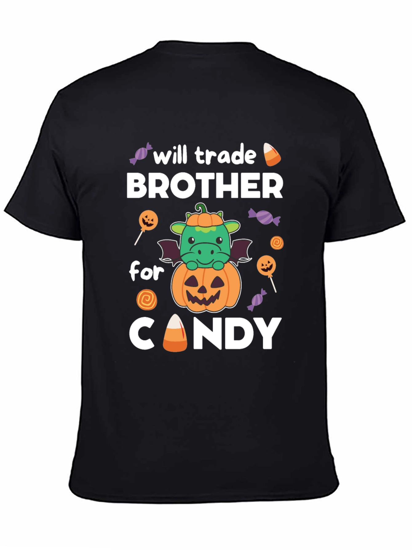 Will Trade Brother For Candy Halloween Dragon T-Shirt